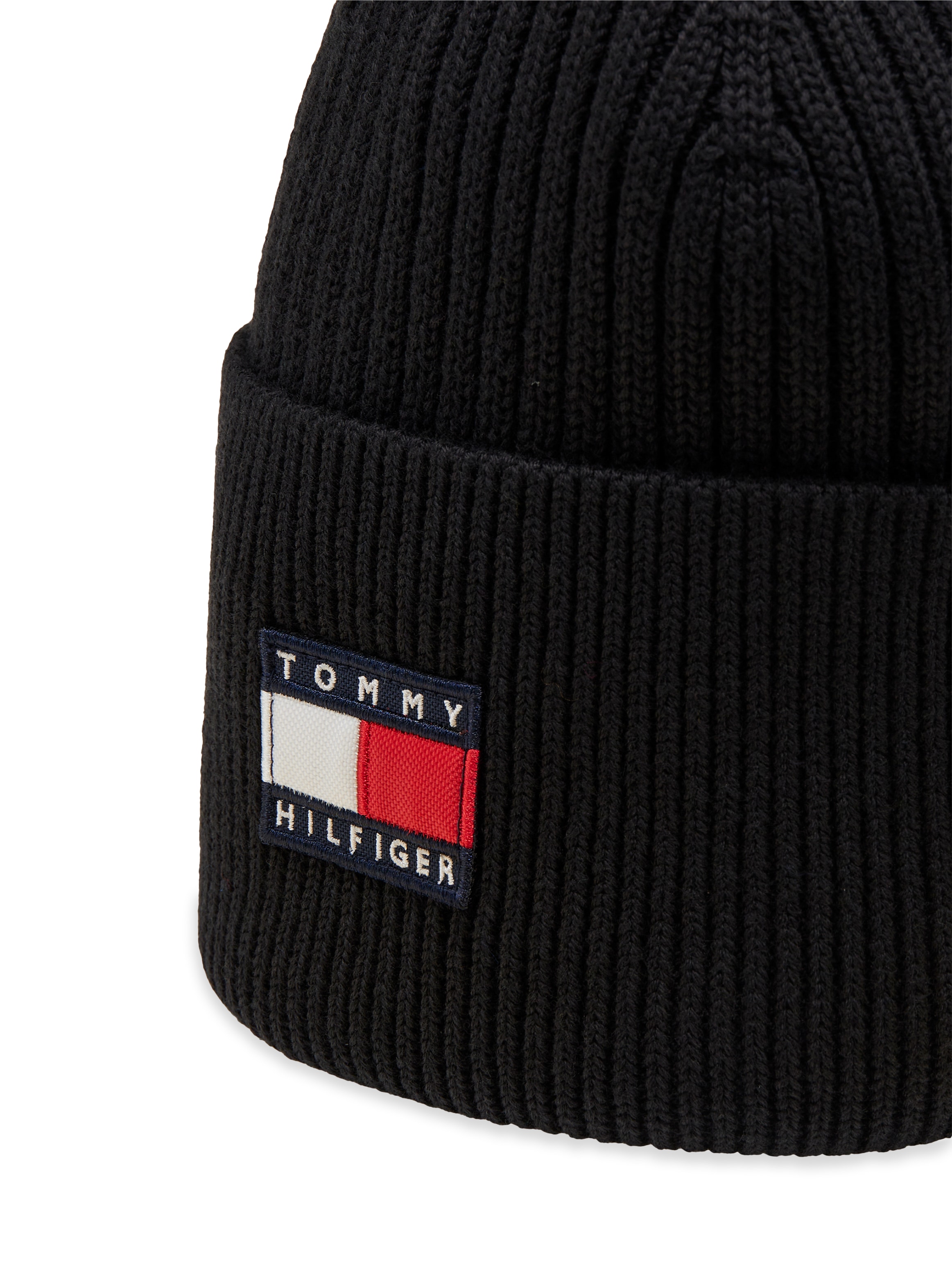 Tommy Hilfiger Beanie »HERITAGE FLAG BEANIE« Regular fit mit Markenlogo