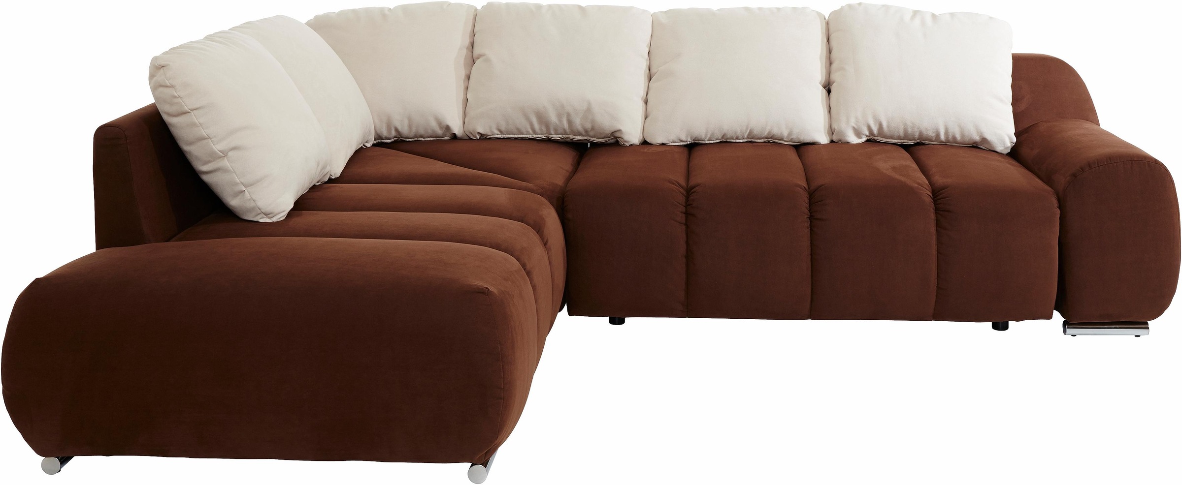 INOSIGN Ecksofa »Bono L-Form«, mit Ottomane, wahlweise mit Bettfunktion
