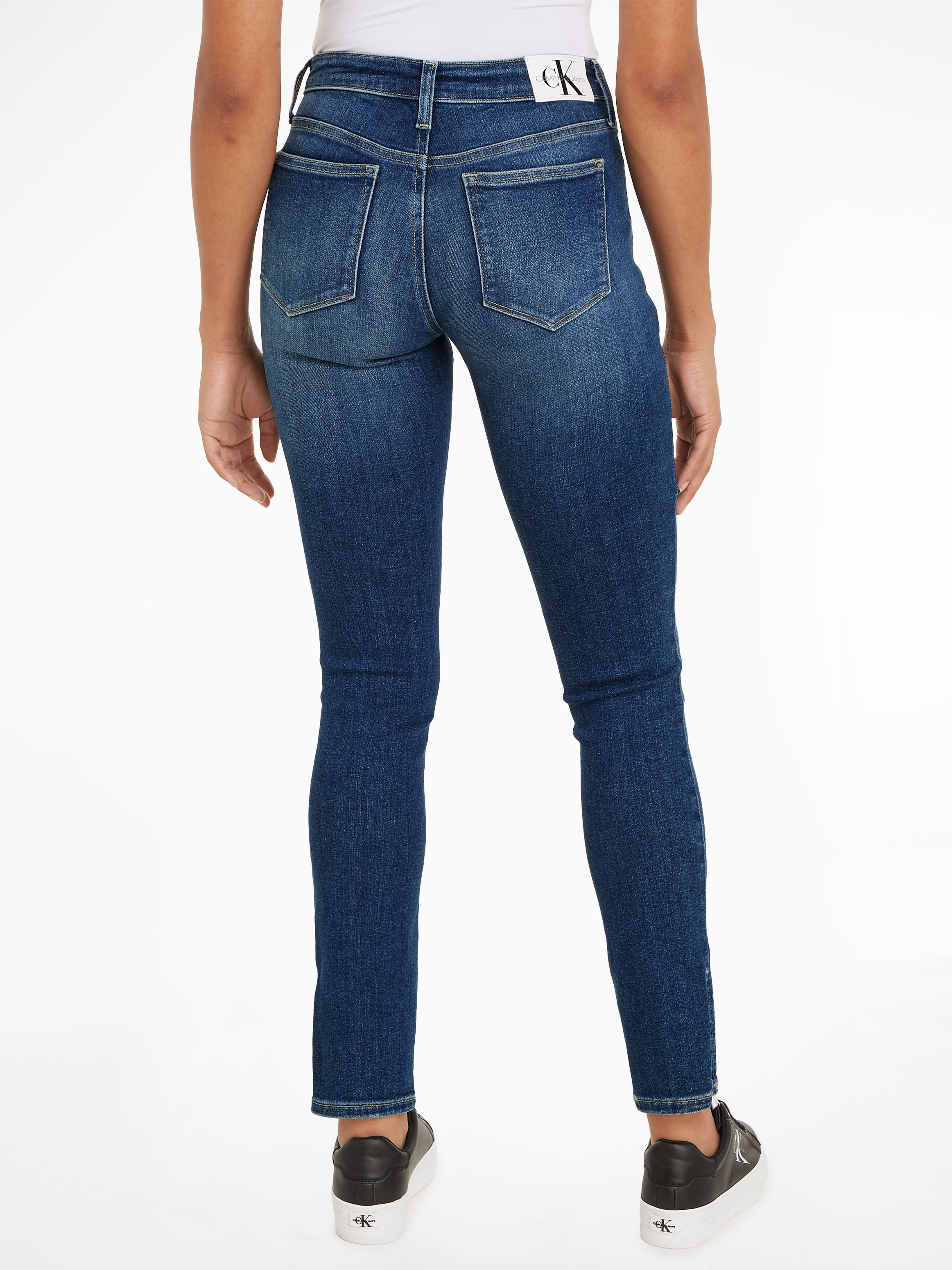 Calvin Klein Jeans Skinny-fit-Jeans »MID RISE SKINNY«, in klassischer 5-Pocket-Form