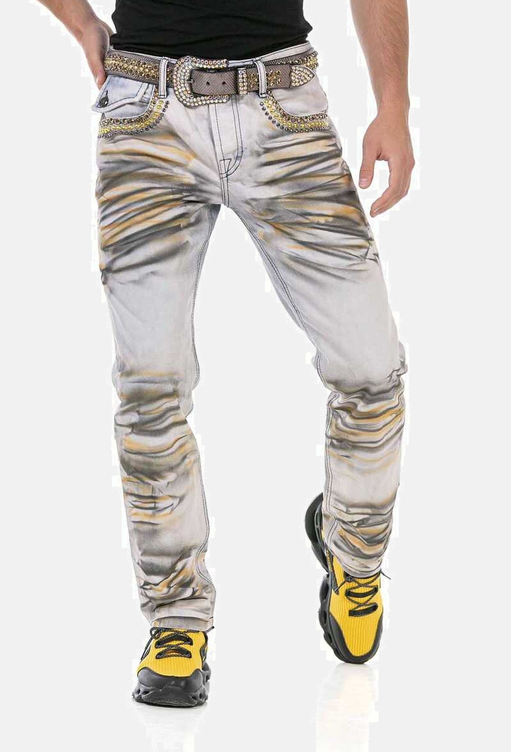 Cipo & Baxx 5-Pocket-Jeans »Cipo & Baxx Jeans« in extravagantem Look, CD733