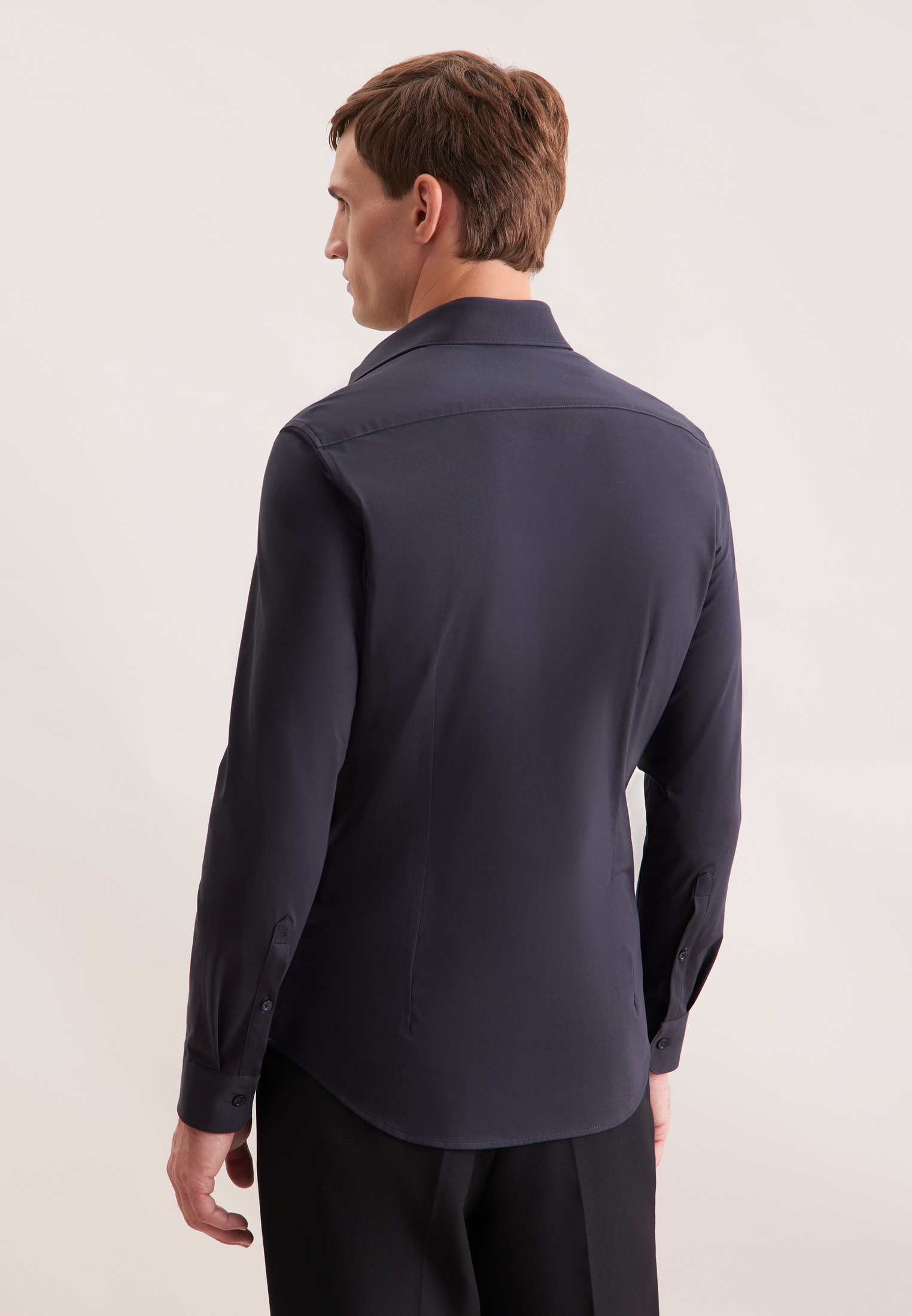 seidensticker Businesshemd »Schwarze Rose« Slim 1/1 Kentkragen Uni