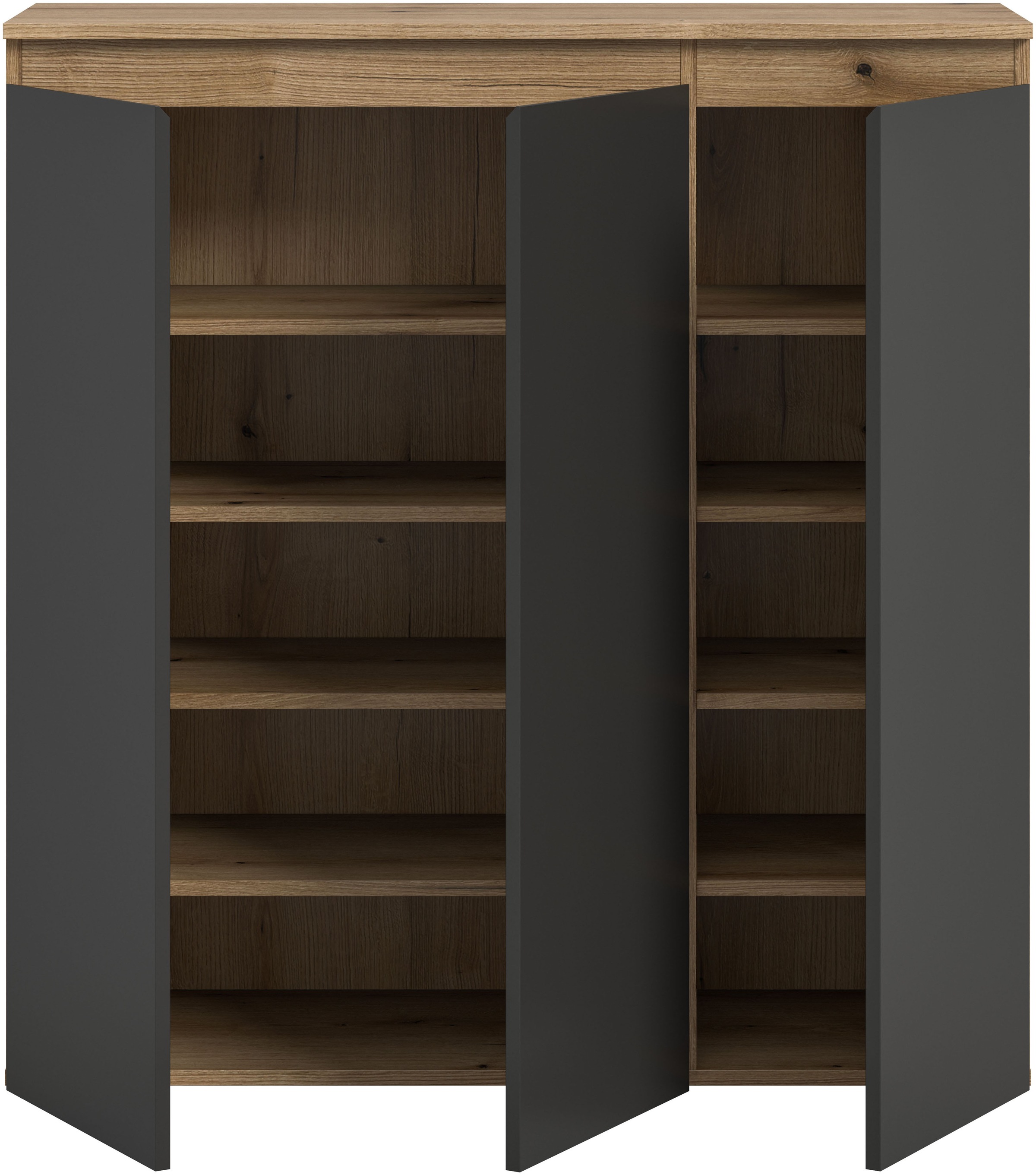 Home affaire Mehrzweckschrank »CIPELA, 105x111 cm, viel Stauraum, variable Einlegeböden, universal« in vielen verschiedenen Trendfarben verfügbar, 1 Stk. tlg. Schuhschrank, Kleiderschrank, Universalschrank, Aktenschrank, Schrank