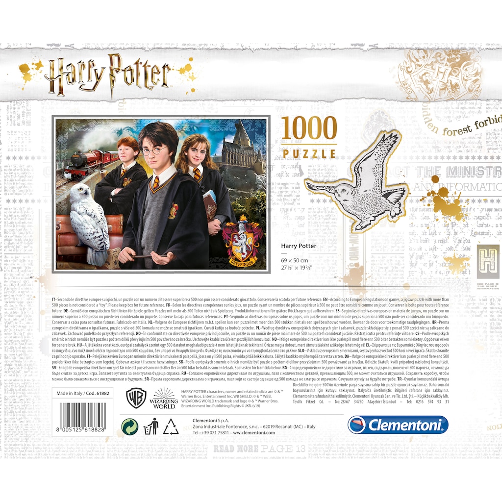 Clementoni® Puzzle »Harry Potter, Brief Case«, im praktischen Koffer; Made in Europe, FSC® - schützt Wald - weltweit