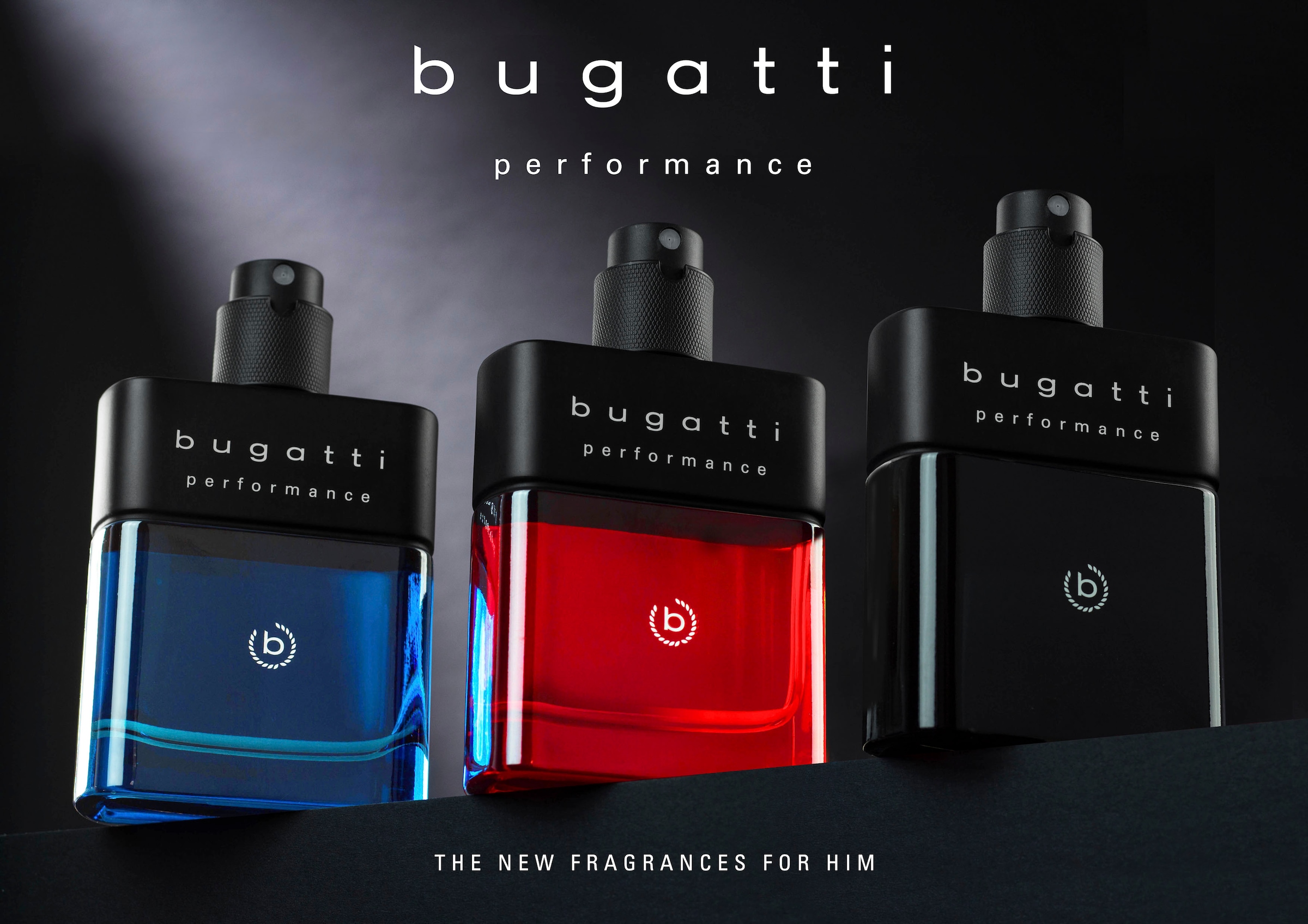 bugatti Eau de Toilette »BUGATTI Performance Intense Black EdT 100ml«