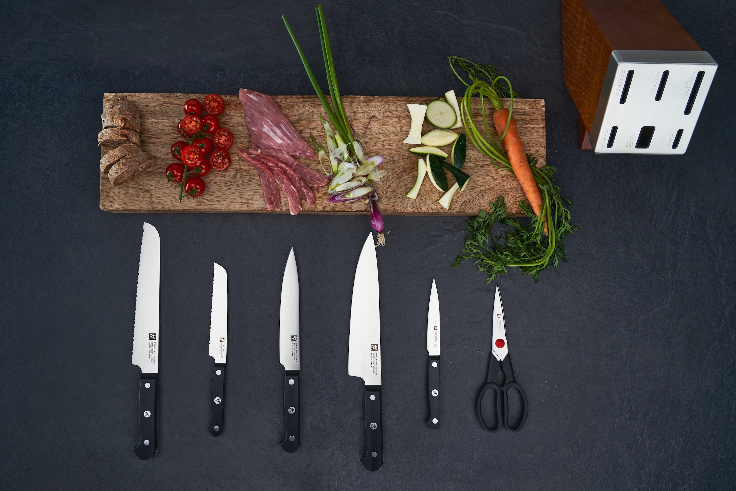 Zwilling Messerblock »Gourmet«, 7 tlg., selbstschärfend