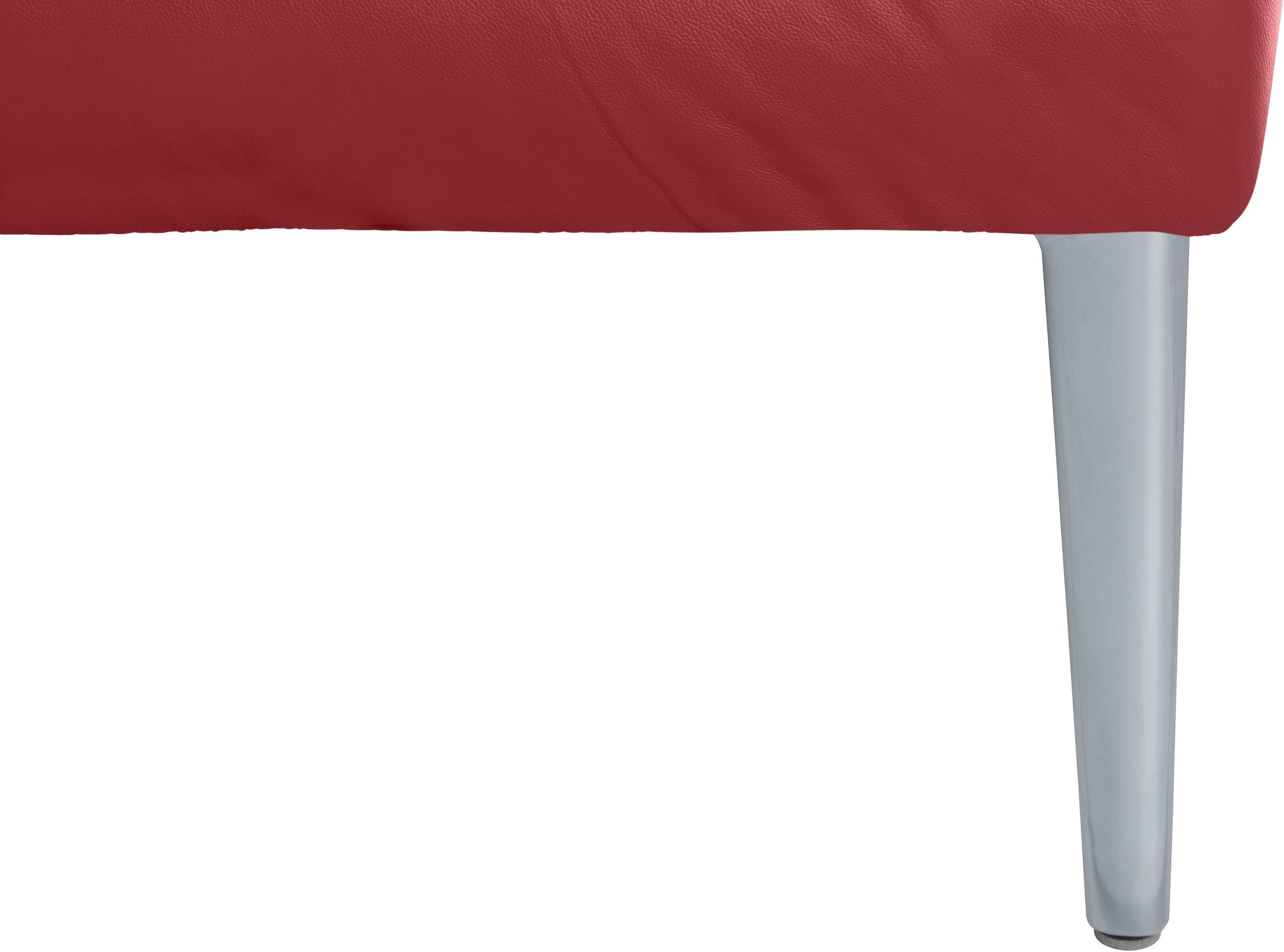 W.SCHILLIG Ecksofa »enjoy&MORE, Designsofa, bequem, zeitlos und elegant, L-Form«, mit Sitztiefenverstellung, Füße silber matt, Breite 340 cm