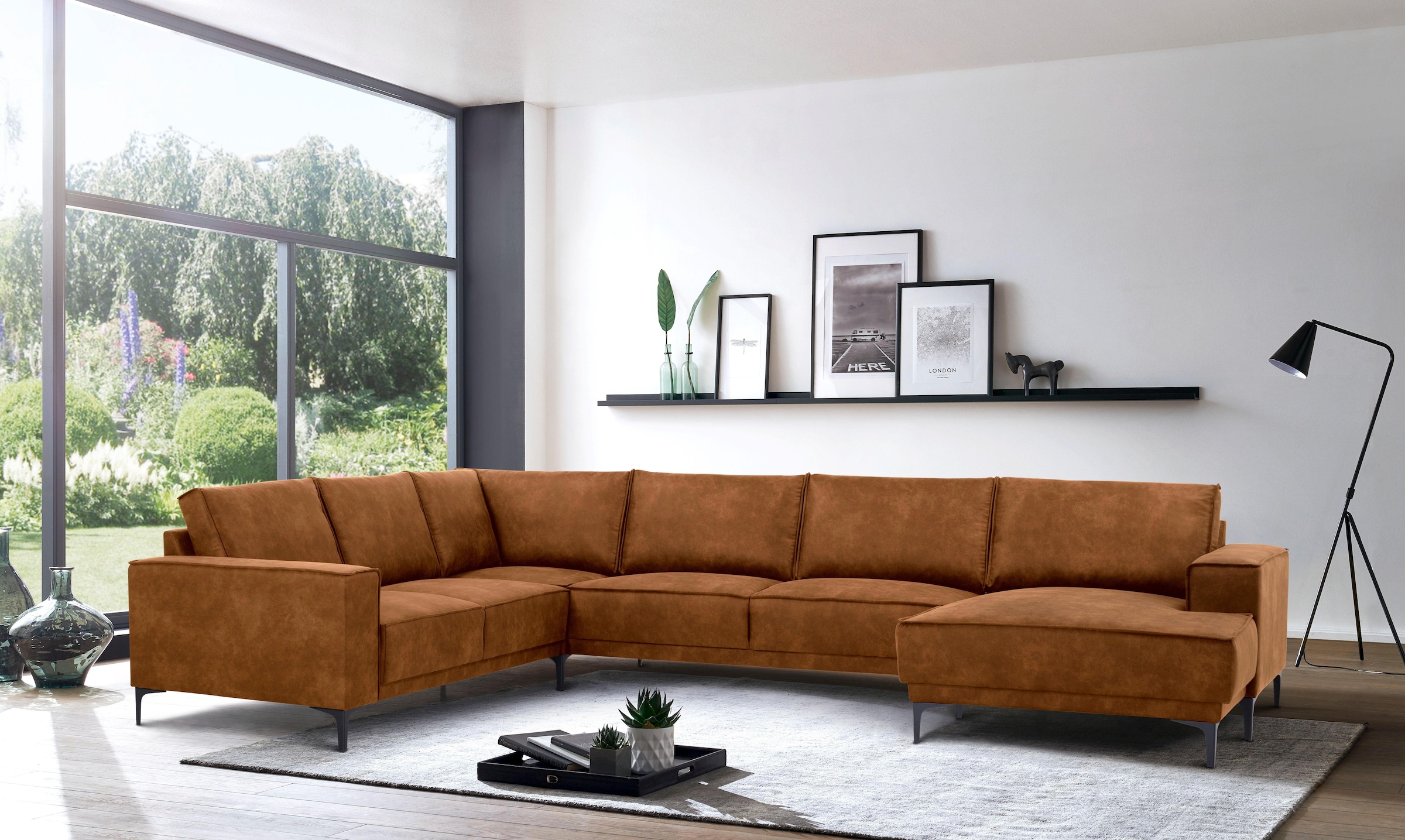 Places of Style Wohnlandschaft »Oland«, U-Form, im zeitlosem Design und hochwertiger Verabeitung