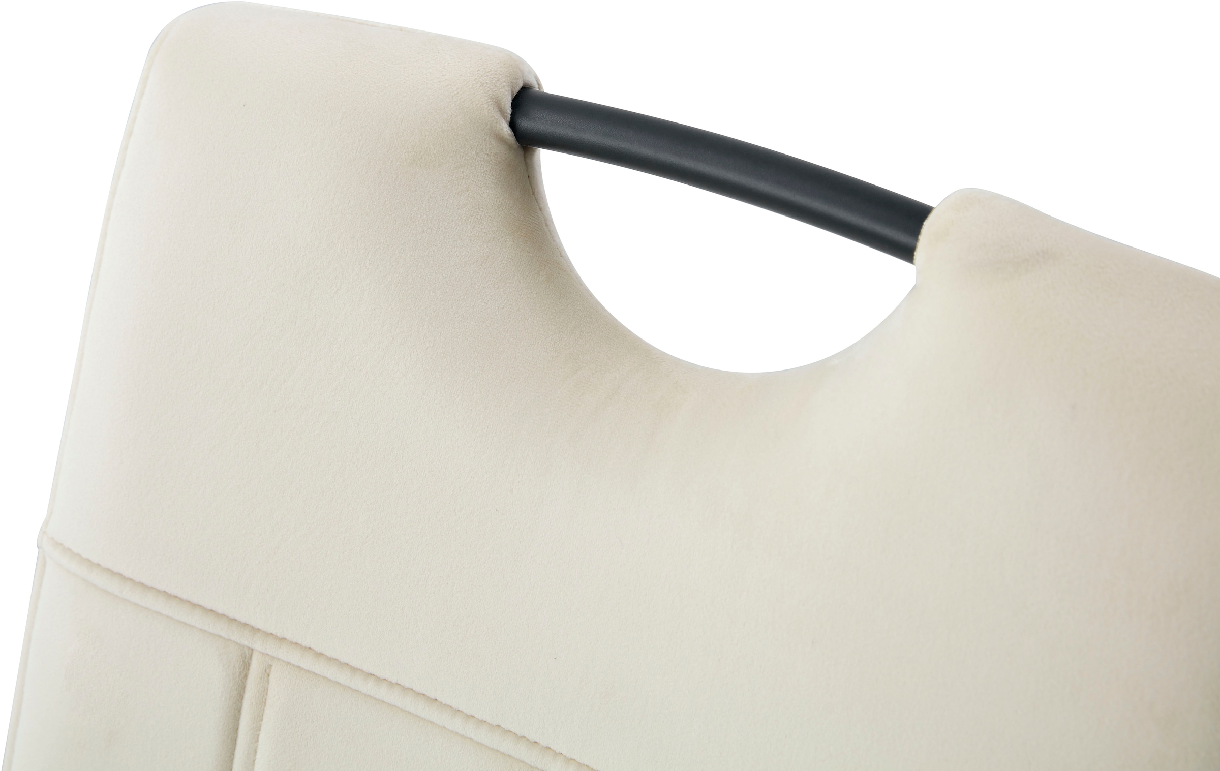 Home affaire Esszimmerstuhl »BRANDON, 2er Set, mit Metallgestell in matt schwarz« (Set) 2 Stk.in verschiedenen Farben, Belsatbarkeit pro Stuhl 120 kg