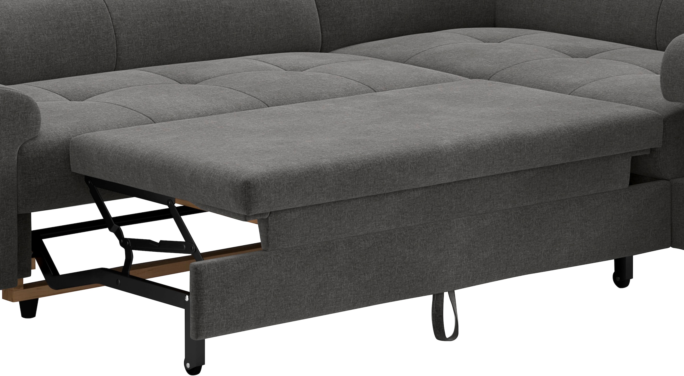 COTTA Ecksofa »Aura L-Form, B: 260 cm« mit Bettfunktion, Bettkasten & Kopfteilverstellung
