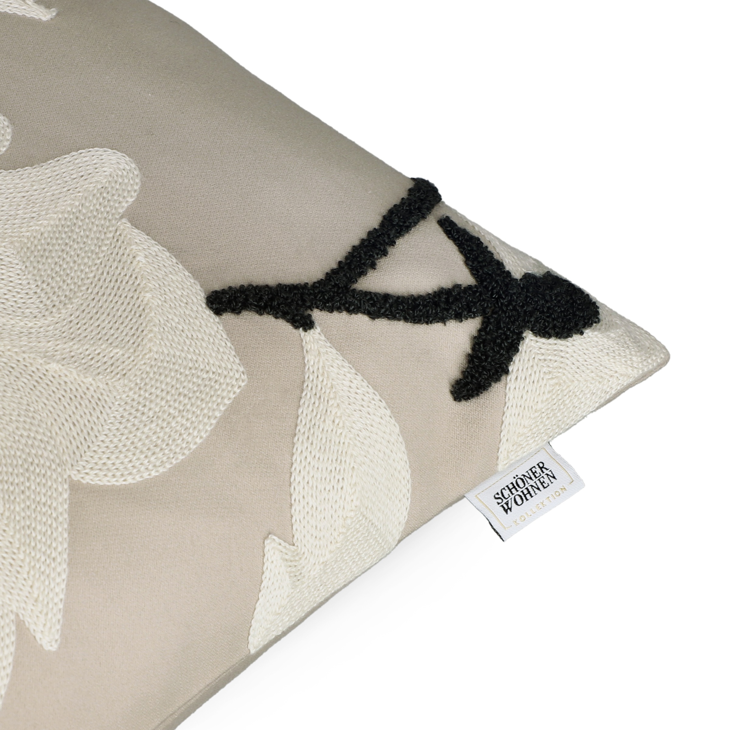 SCHÖNER WOHNEN-Kollektion Dekokissen »Fleur«, bestickt, mit hohem Baumwollanteil