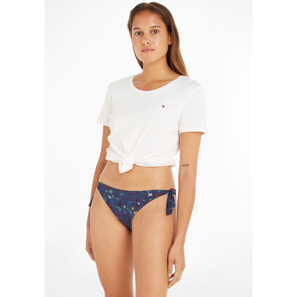 Tommy Hilfiger Swimwear Bikini-Hose »TH SIDE TIE BIKINI PRINT« mit Tommy Hilfiger-Branding Tommy Hilfiger Swimwear Bikini-Hose »TH SIDE TIE BIKINI PRINT« mit Tommy Hilfiger-Branding