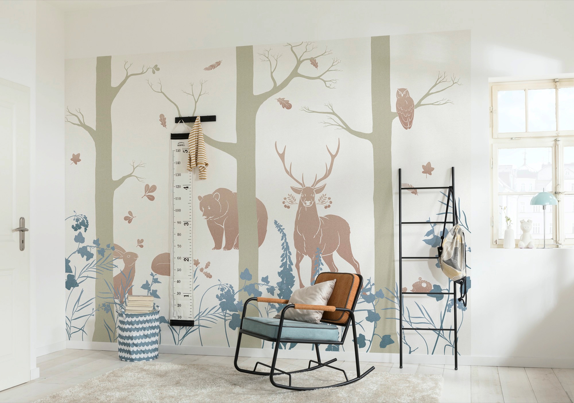 Komar Vliestapete »Digitaldruck Vlies - Forest Animals - Größe 400 x 280 cm«, bedruckt, Wohnzimmer, Schlafzimmer