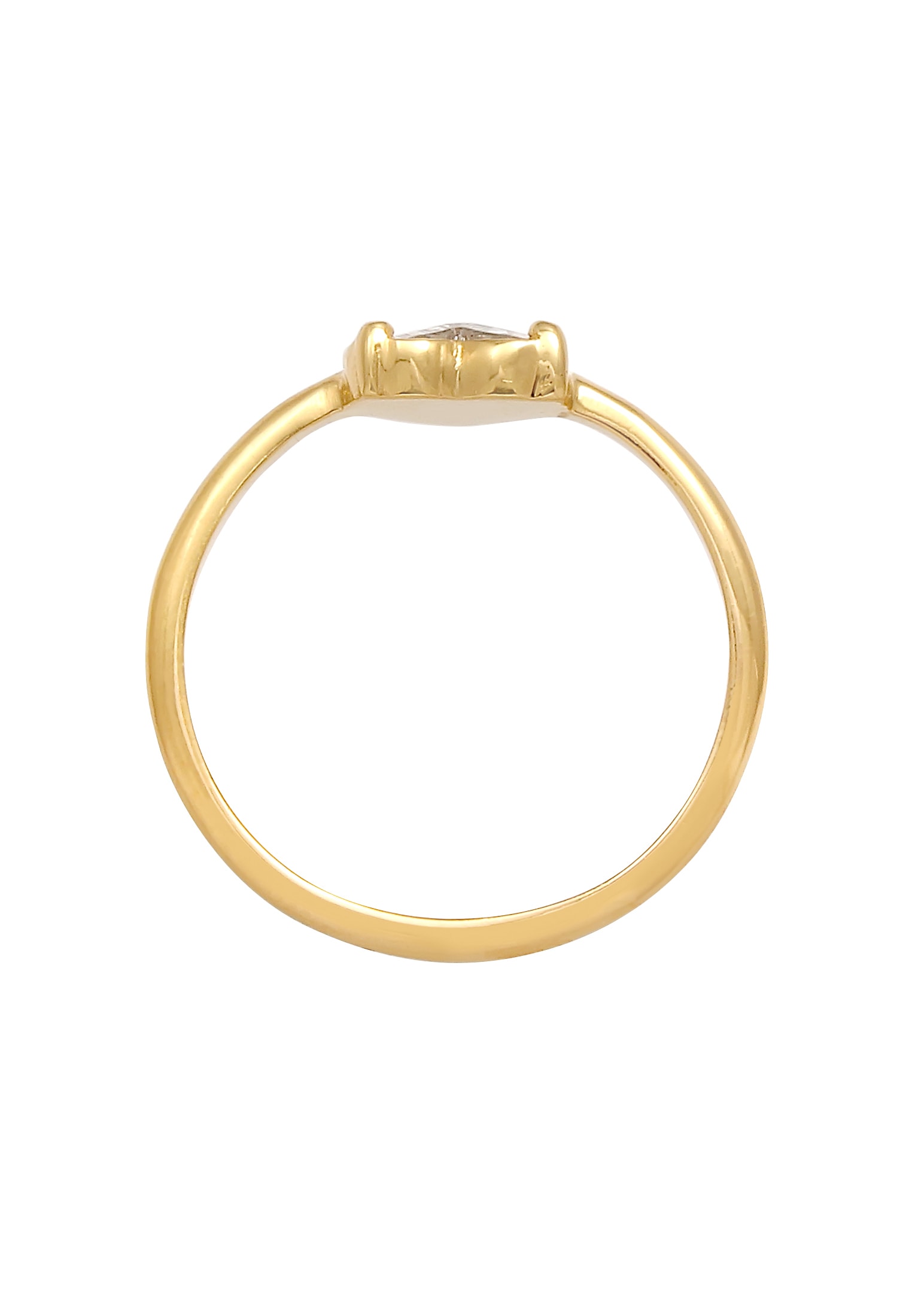 Elli Fingerring »Ring Herz Love Kristalle 925 Silber«
