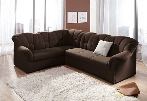 Ecksofa »Papenburg B/T/H: 242/190/84 cm L-Form«, wahlweise mit Bettfunktion, Langer...