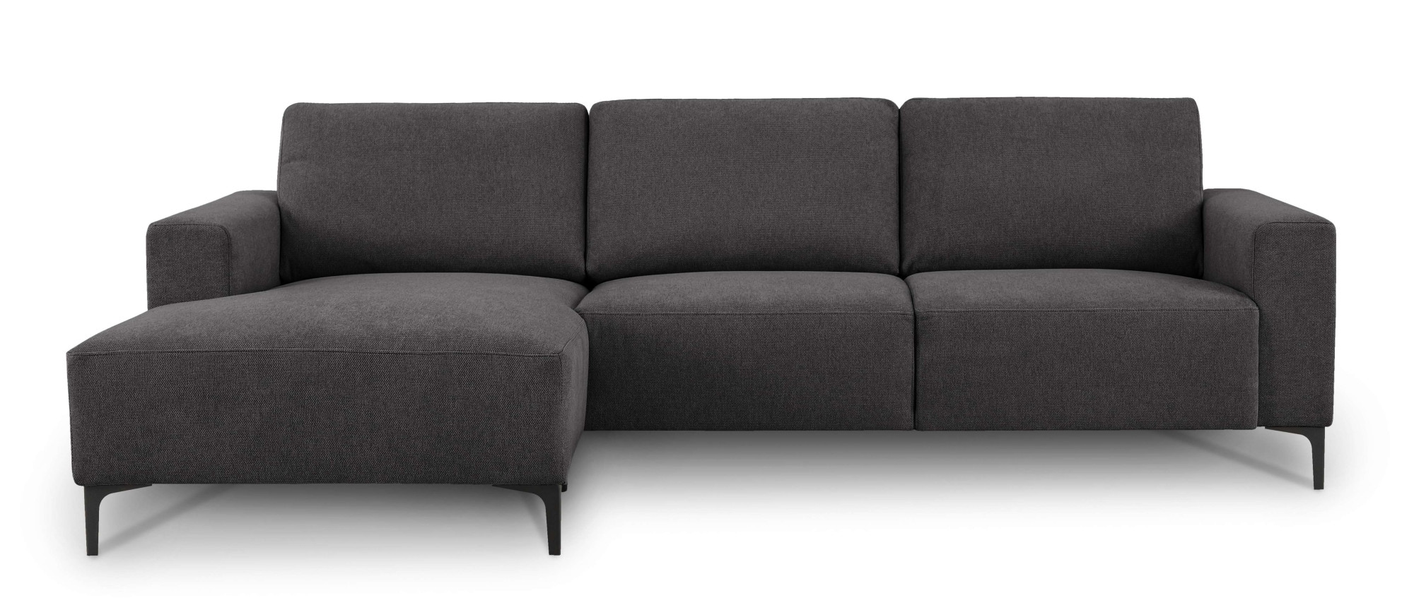 Home affaire Ecksofa »Tournon, L-Form, Breite 262 cm, Webstoff, Chenille«, Designsofa im nordischen Stil, Wellenunterfederung, Metallfüße