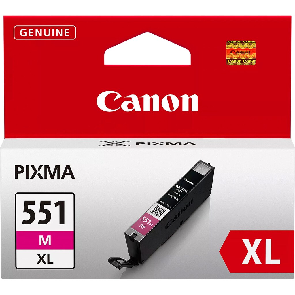 Canon Tintenpatrone »CLI 551 XL«, original Druckerpatrone 551 magenta XL