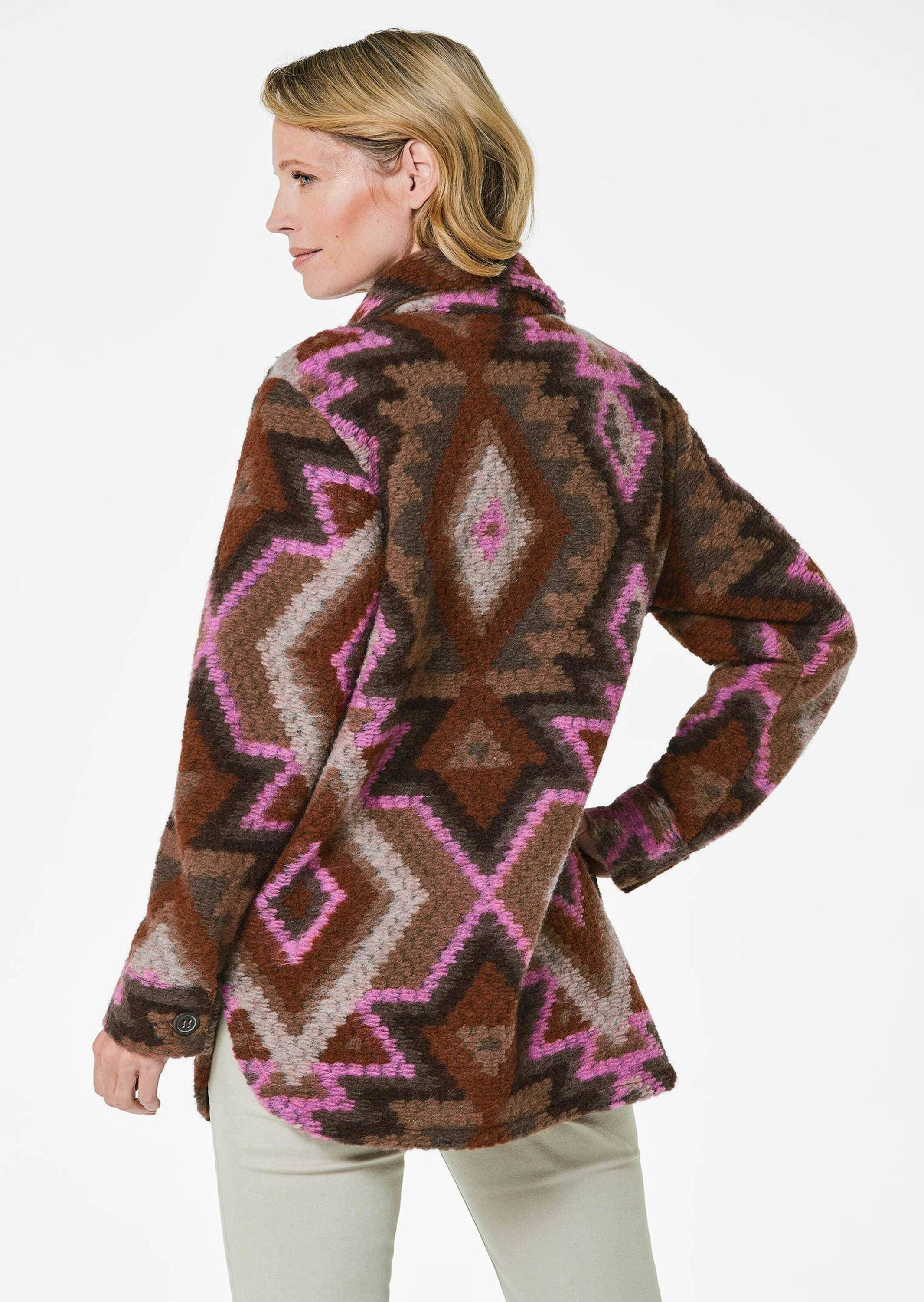 GOLDNER Wolljacke »Kurzgröße Hemdjacke« Manschetten