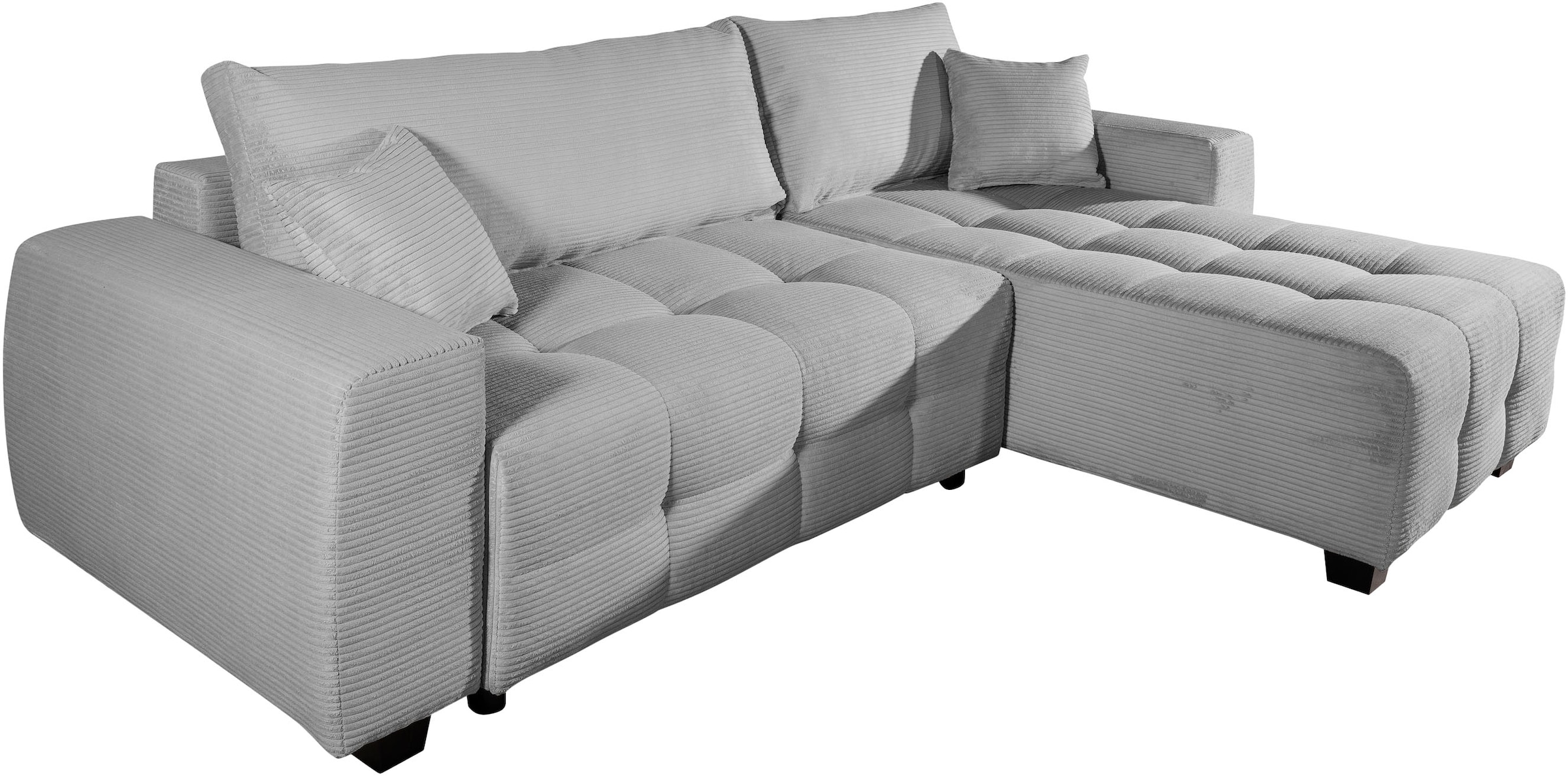 OTTO home Ecksofa »Bella Couch L-Form, B: 234 cm - OTTO. Verlässliche Qualität.« optional Schlaffunktion & Bettkasten, mit Zierkissen