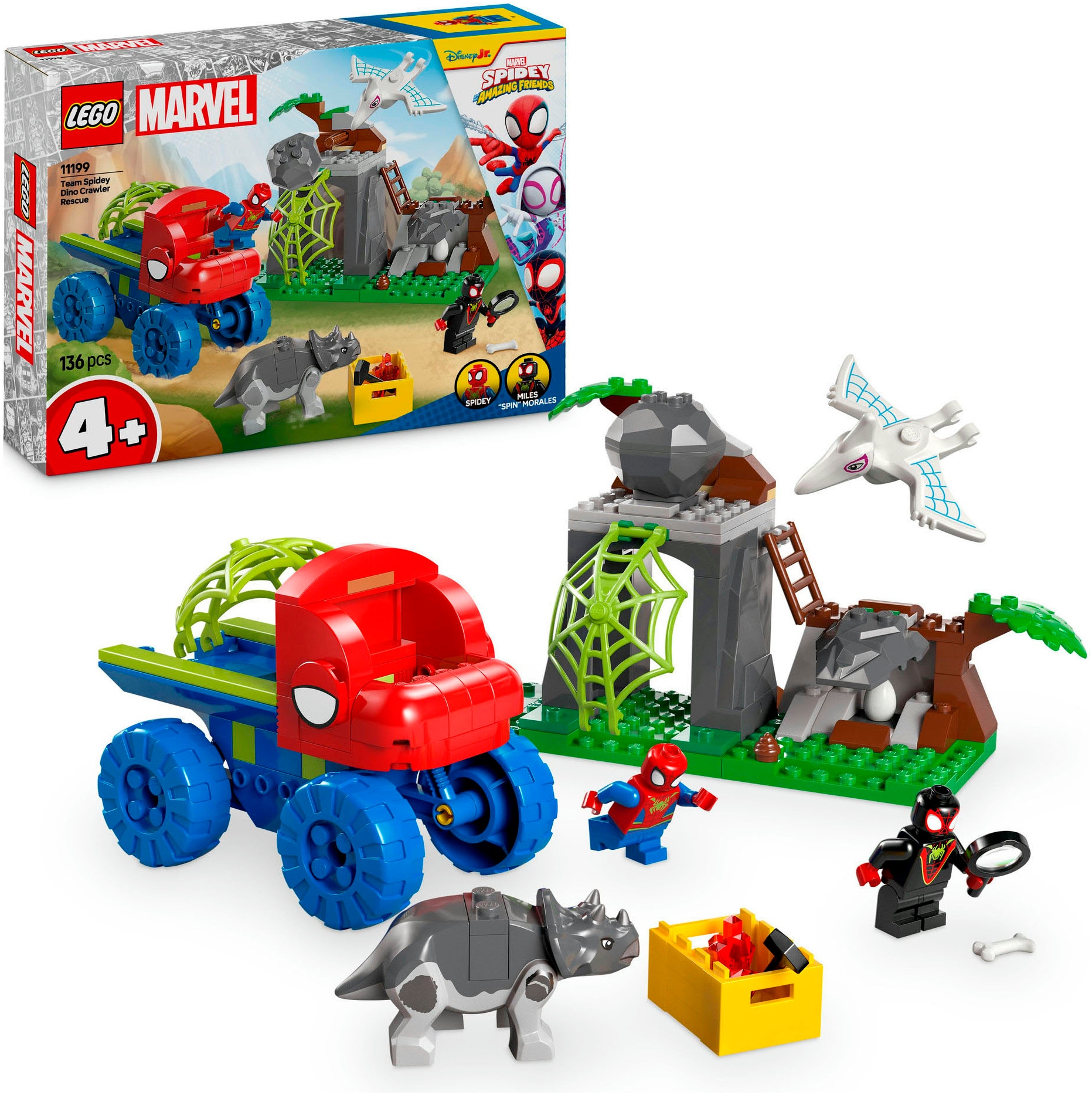 Konstruktionsspielsteine »Spideys Team auf Rettungsmission im Dino-Truck (11199), LEGO...