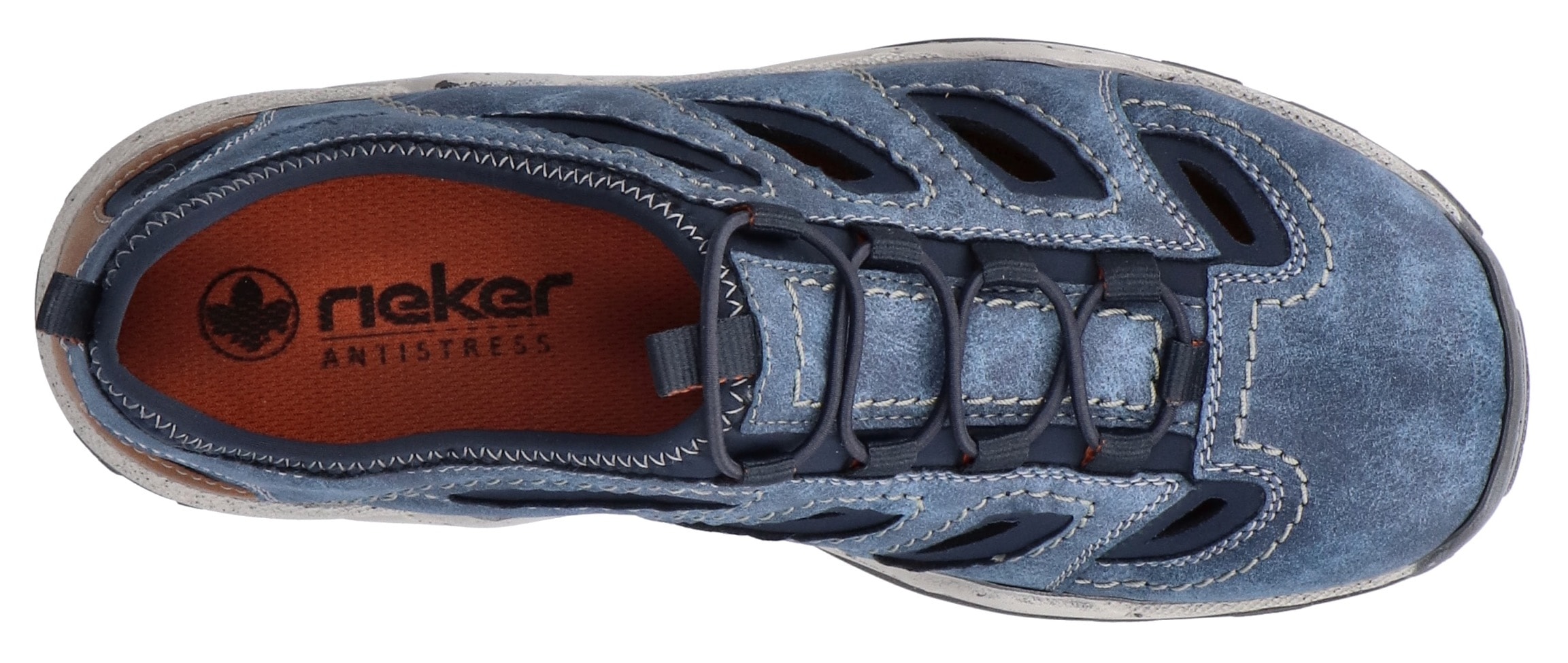 Rieker Slipper  Trekking Schuh, Sandale, Sommerschuh mit praktischem Gummizug