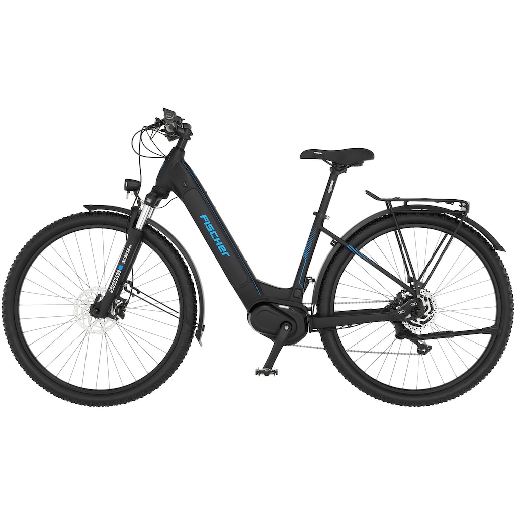 FISCHER Fahrrad E-Bike »TERRA 4.5i 522«, 10 Gang, Shimano, Deore, Mittelmotor 250 W, (mit Schloss)