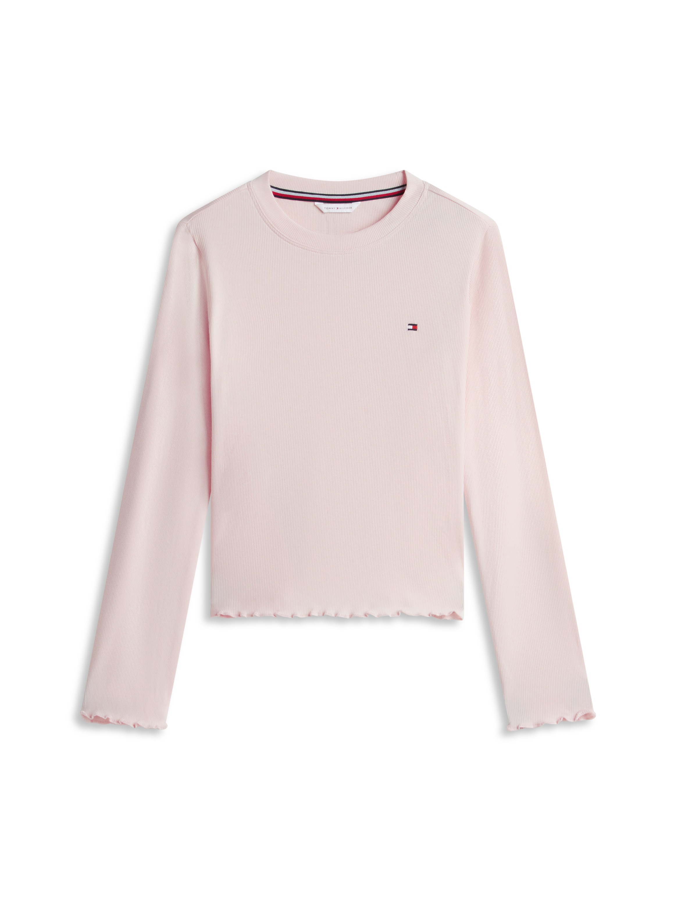 Tommy Hilfiger Underwear Pyjama mit geripptem Bund und Tommy-Logo, gerippte Struktur