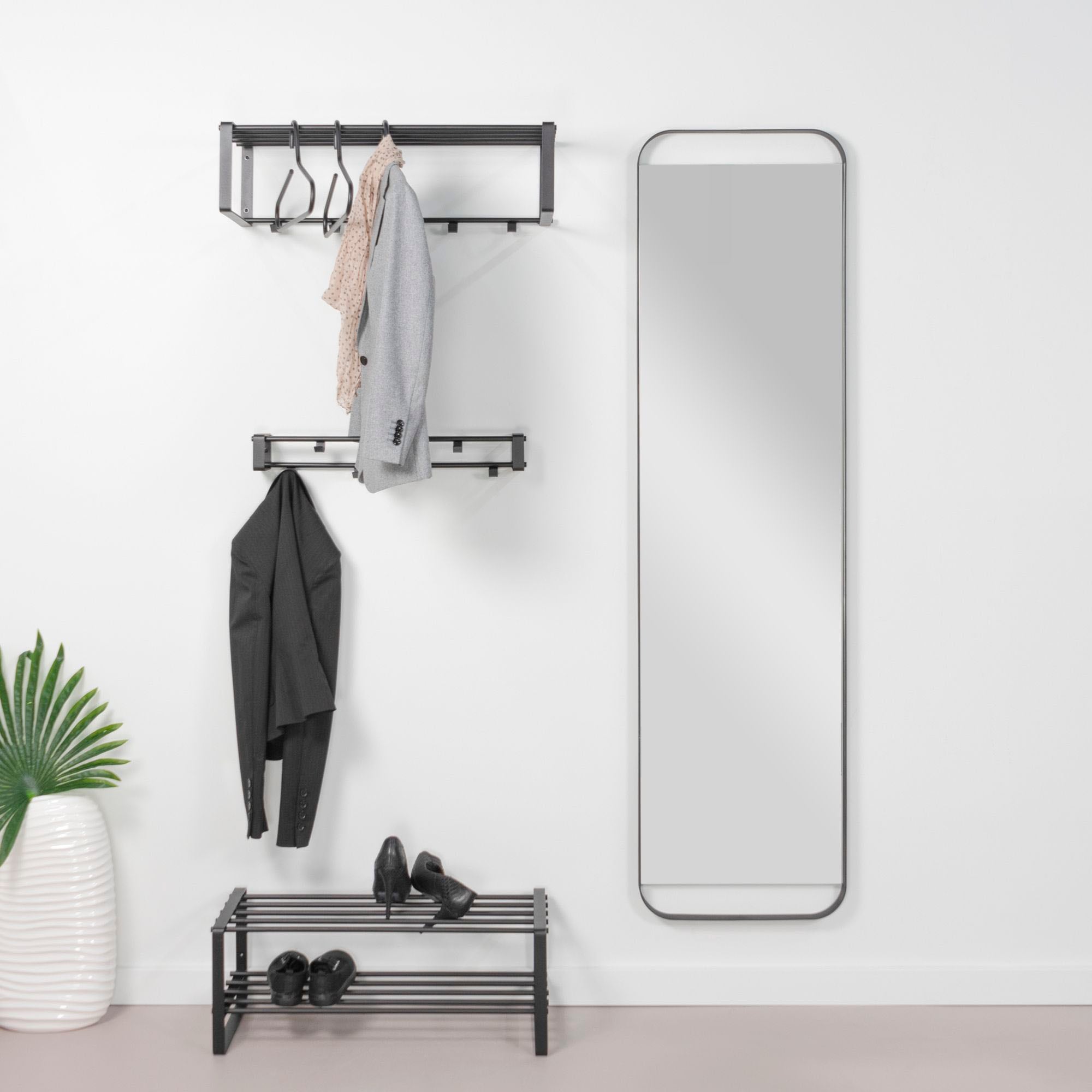 Spinder Design Wandspiegel »REX MIRROR Spiegel - Schwarz« Metall, Breite 46 cm