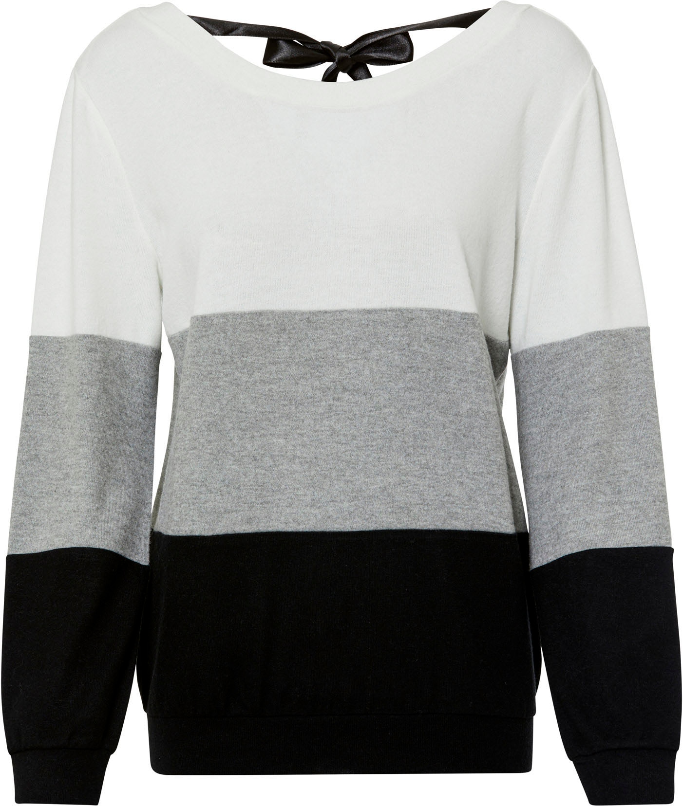 bonprix Langarmshirt lässig geschnittene Passform, mit Rundhalsausschnitt