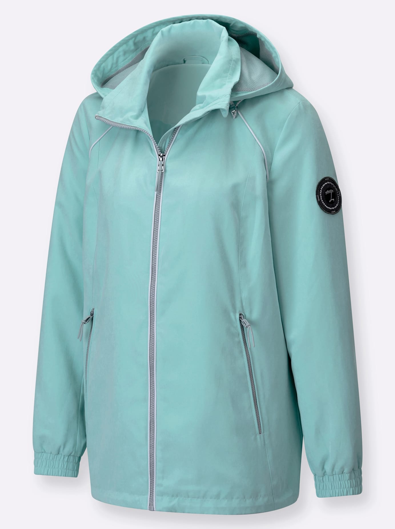 Casual Looks Langjacke mit Kapuze