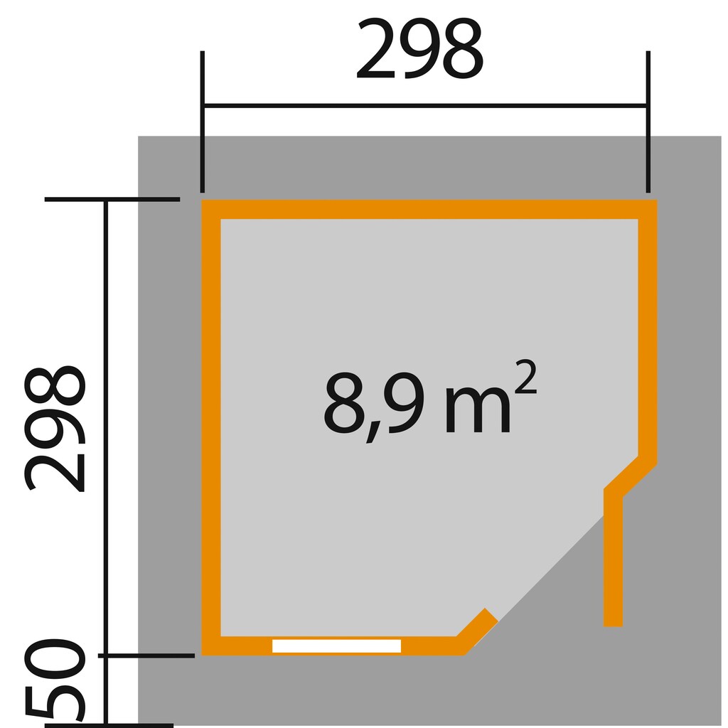 weka Gartenhaus »Designhaus 213 Gr.2«