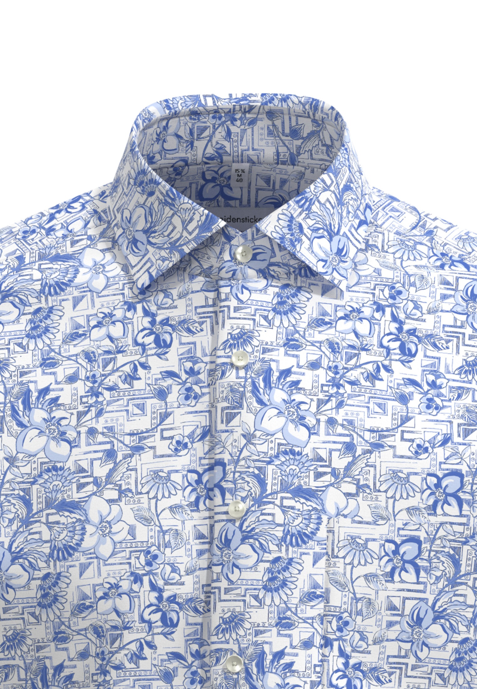 seidensticker Businesshemd »Regular«, Regular Kurzarm Kentkragen Floral
