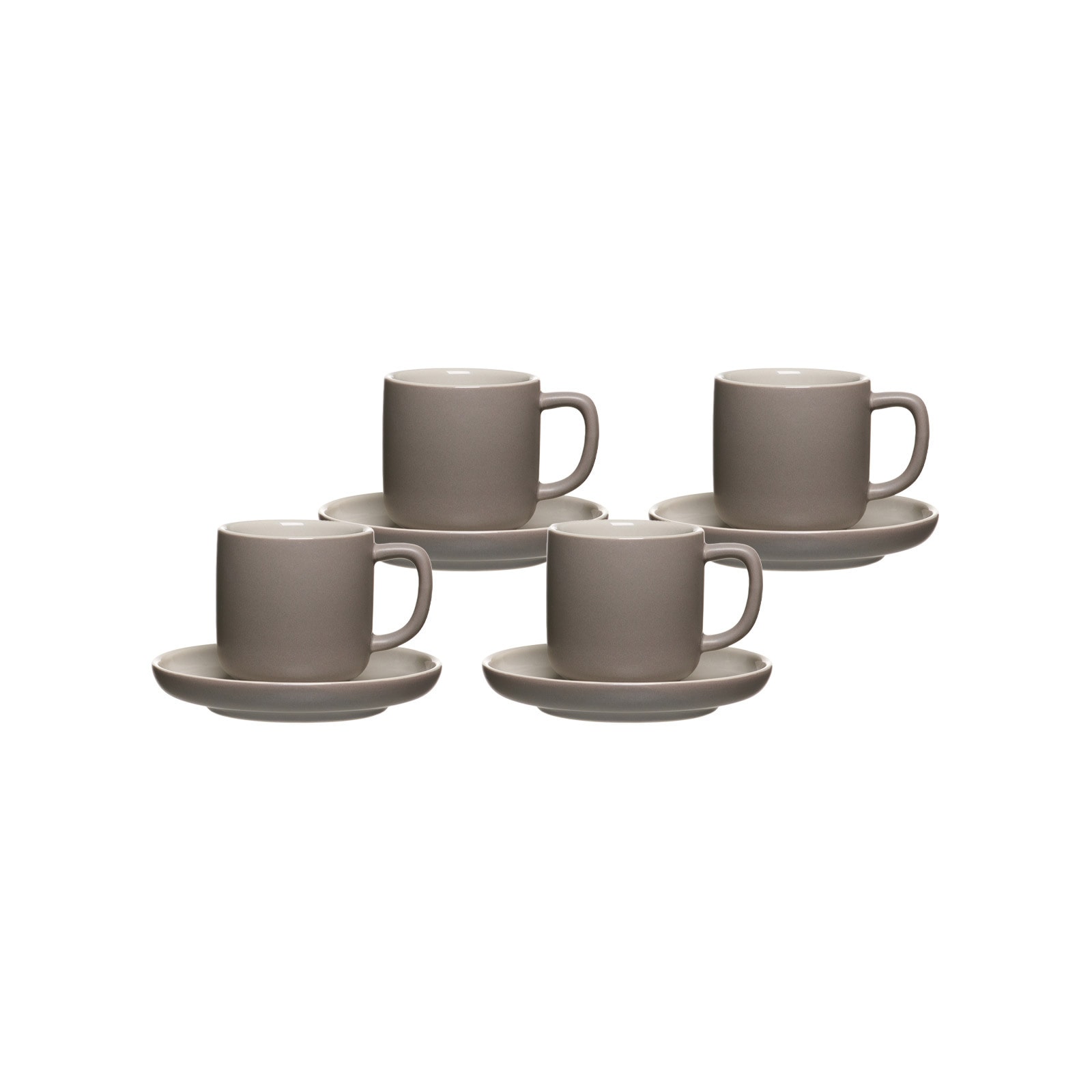 Ritzenhoff & Breker Espressotassen mit Untertassen Jasper 100 ml 4er Set