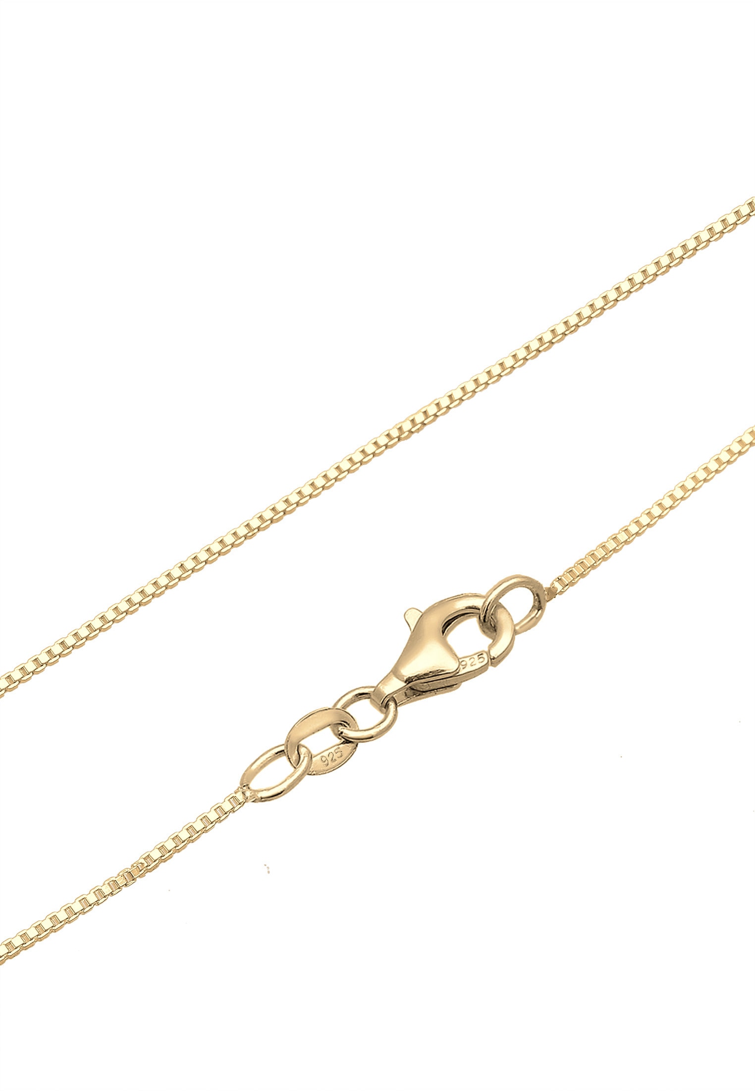 Elli Lange Kette »Halskette Antik Vintage Kreuz Zirkonia 925 Sterling Silber vergoldet«