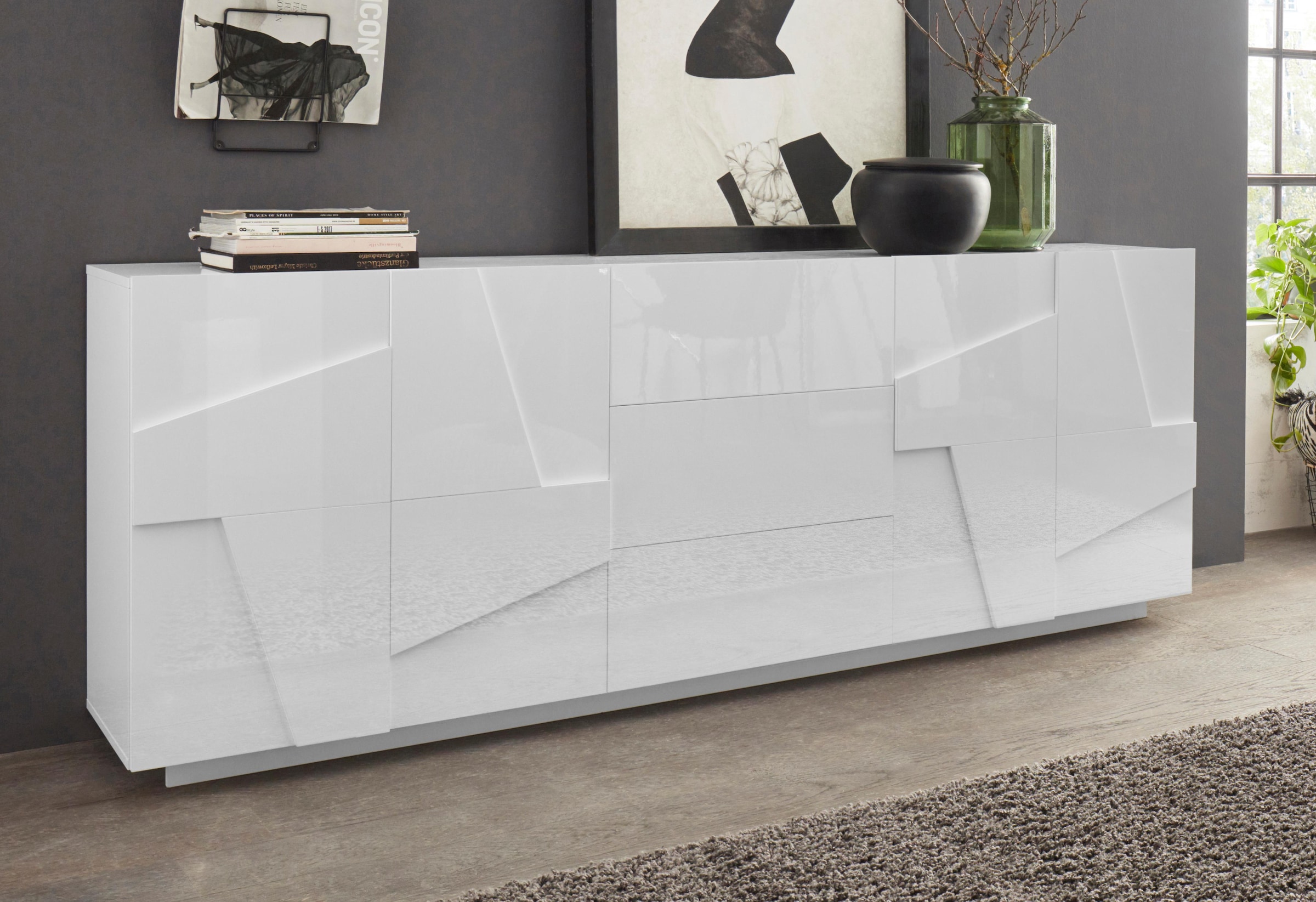 Home affaire Sideboard "PING" Breite 224 cm