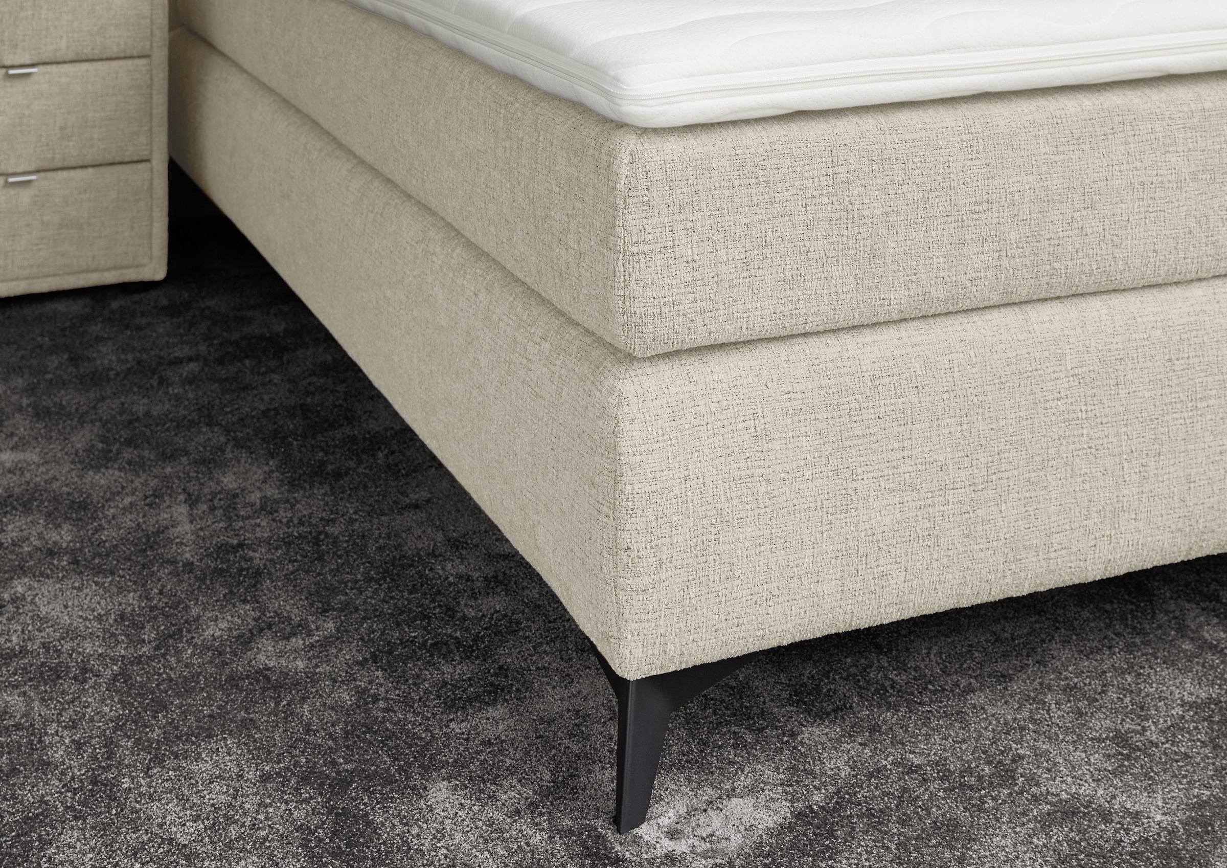 Jockenhöfer Gruppe Boxspringbett »Paulina, inkl. Topper und Kissen, Härtegrade wählbar« 140x200 cm oder 180x200cm