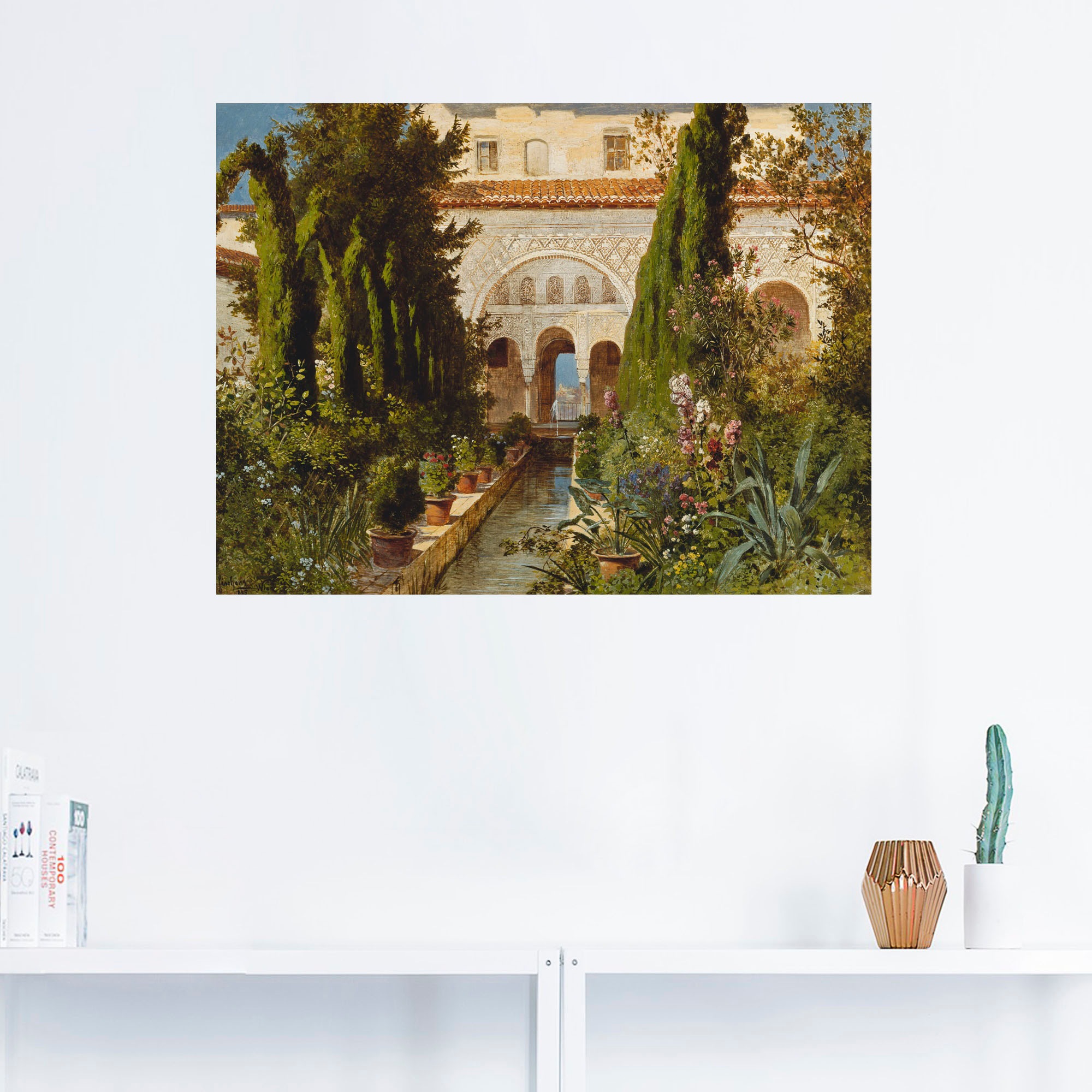 Granada«, kaufen Generalife (1 St.), Leinwandbild, Wandbild Poster als Garten, bequem »Der Größen oder des Garten Artland in Wandaufkleber bei versch.