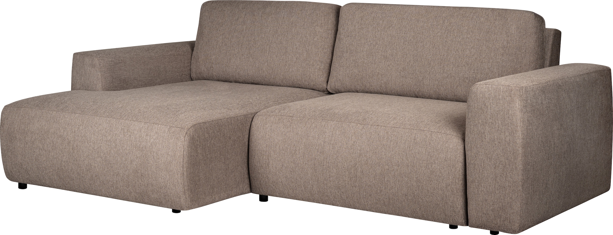 Home affaire Schlafsofa »Noord Schlafecksofa, Breite 250 cm« Cord, Struktur, Webstoff, mit Wellenunterfederung, Massivholzrahmen