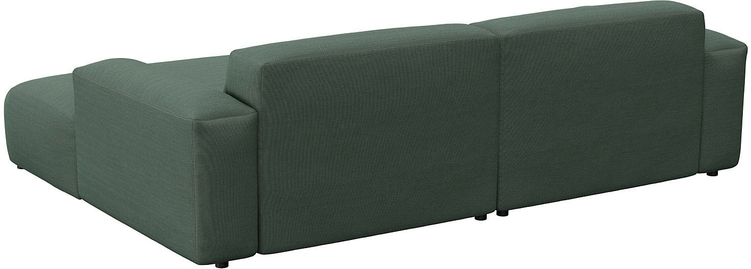FLEXLUX Ecksofa »Lucera Chaislongue rechts oder links, L-Form, bequem«, modern & anschmiegsam, Kaltschaum, Stahl-Wellenunterfederung