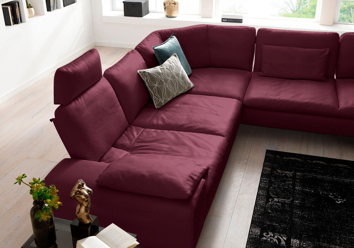 W.SCHILLIG Ecksofa »valentinoo, Designsofa, elegant und bequem, L-Form«, (Set), mit Sitztiefenverstellung, Breite 318 cm