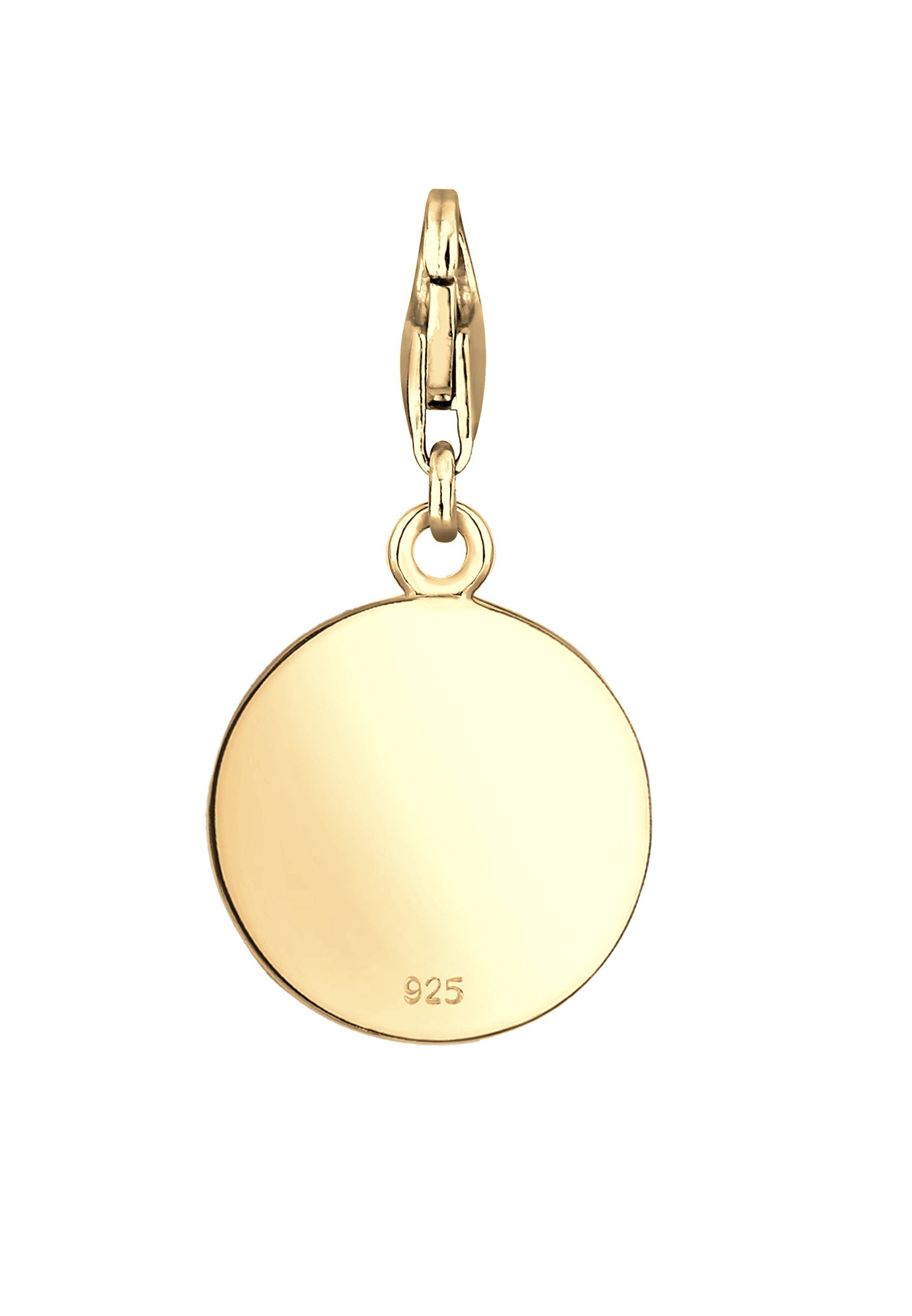 Nenalina Charm Blume »Charm Pusteblume Anhänger Rund vergoldet 925 Silber«