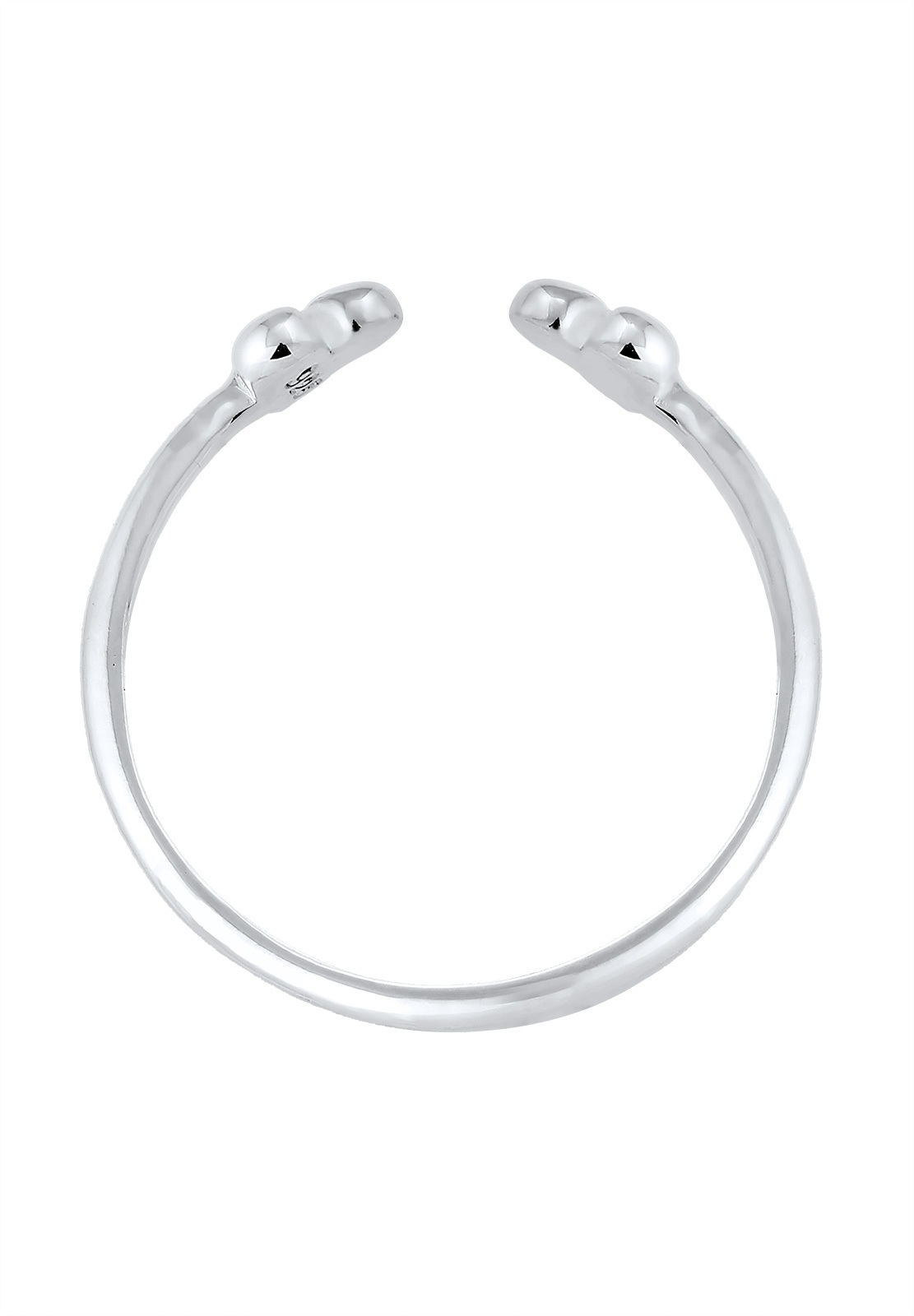 Elli Silberring »Ring Ring Kugel Design 925 Sterling Silber Verstellbar«