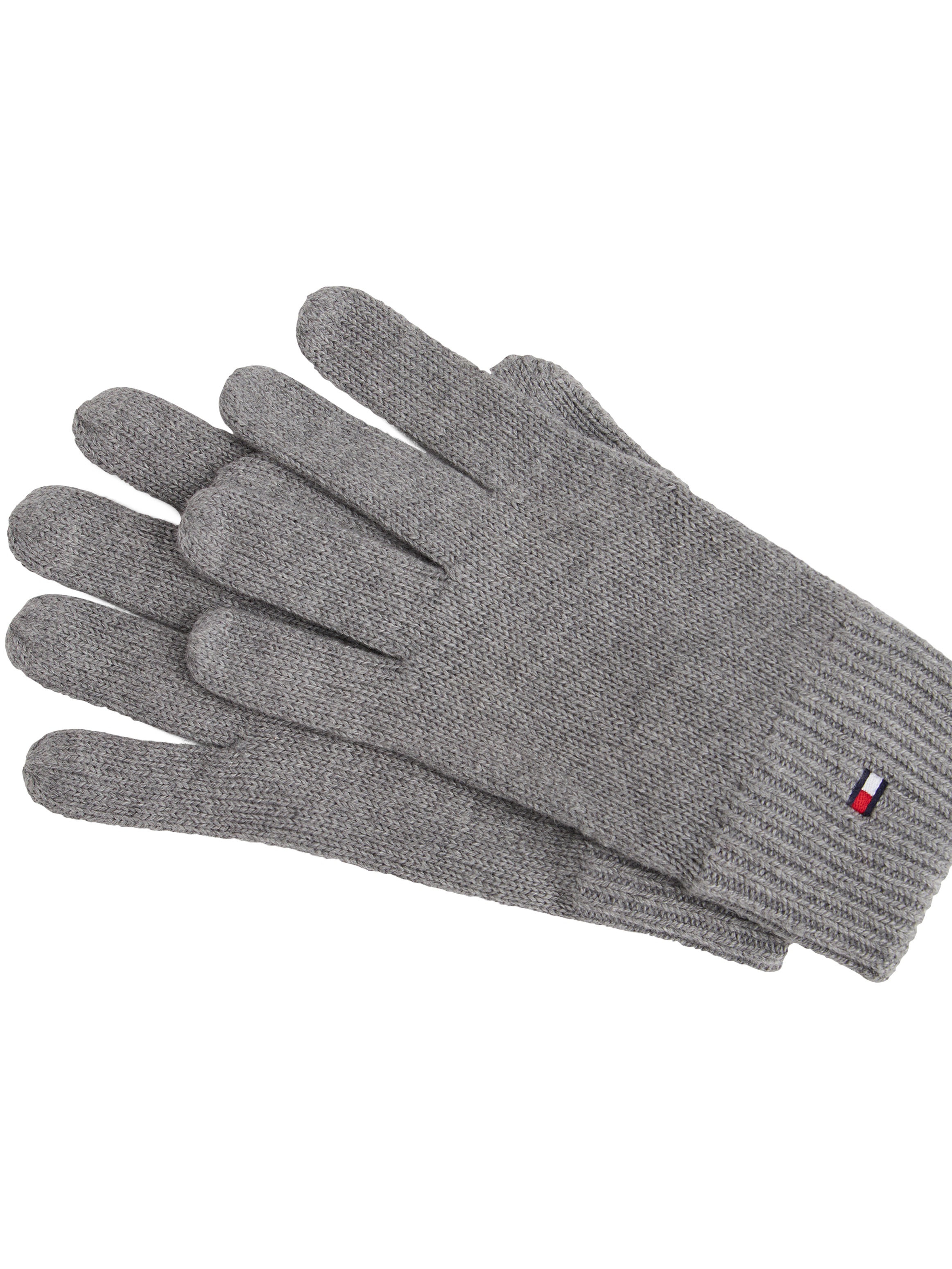 Tommy Hilfiger Strickhandschuhe »ESSENTIALS FLAG GLOVES«, mit Logostickerei