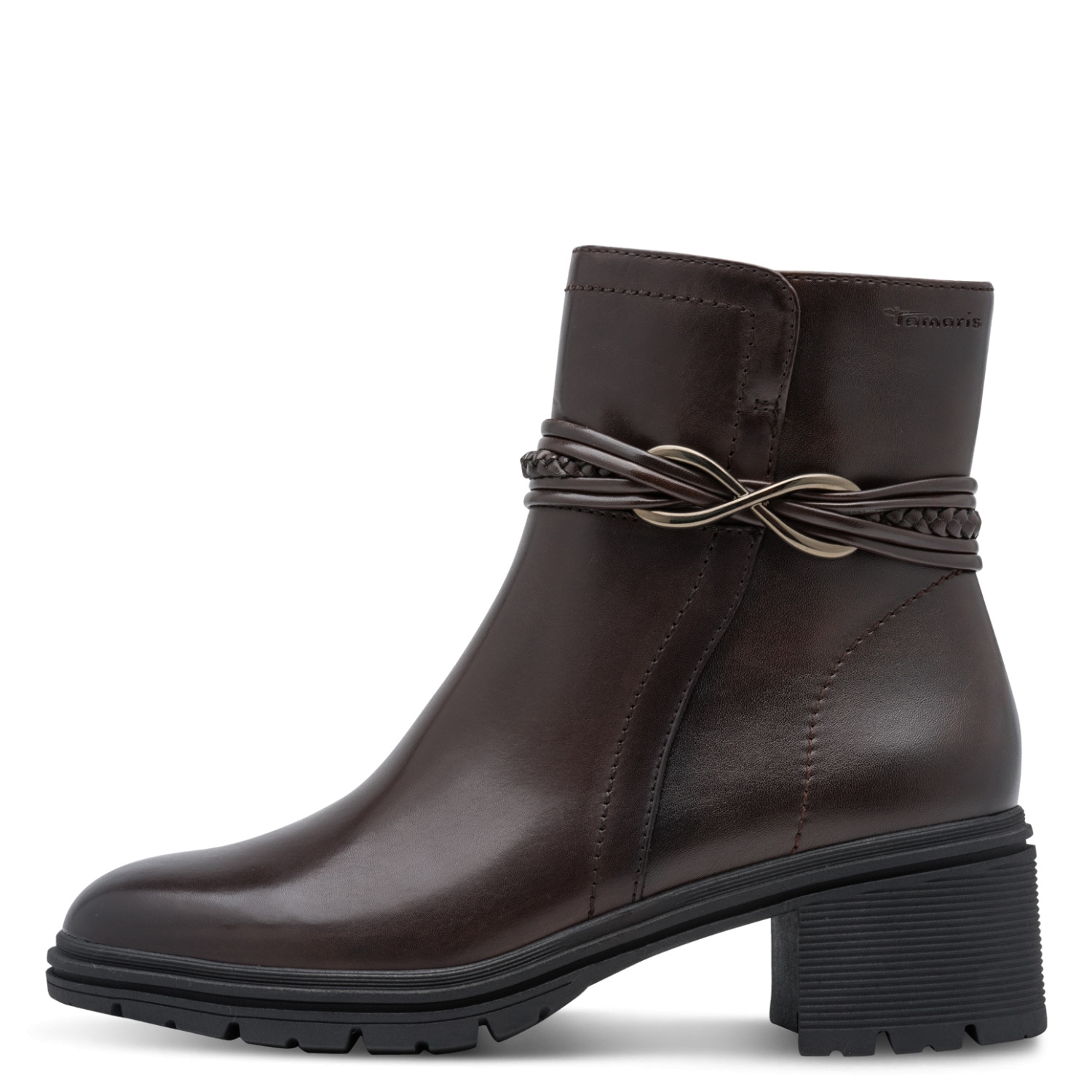 Tamaris Stiefelette  Blockabsatz, Boots mit Zierriemen und Schmuckelement