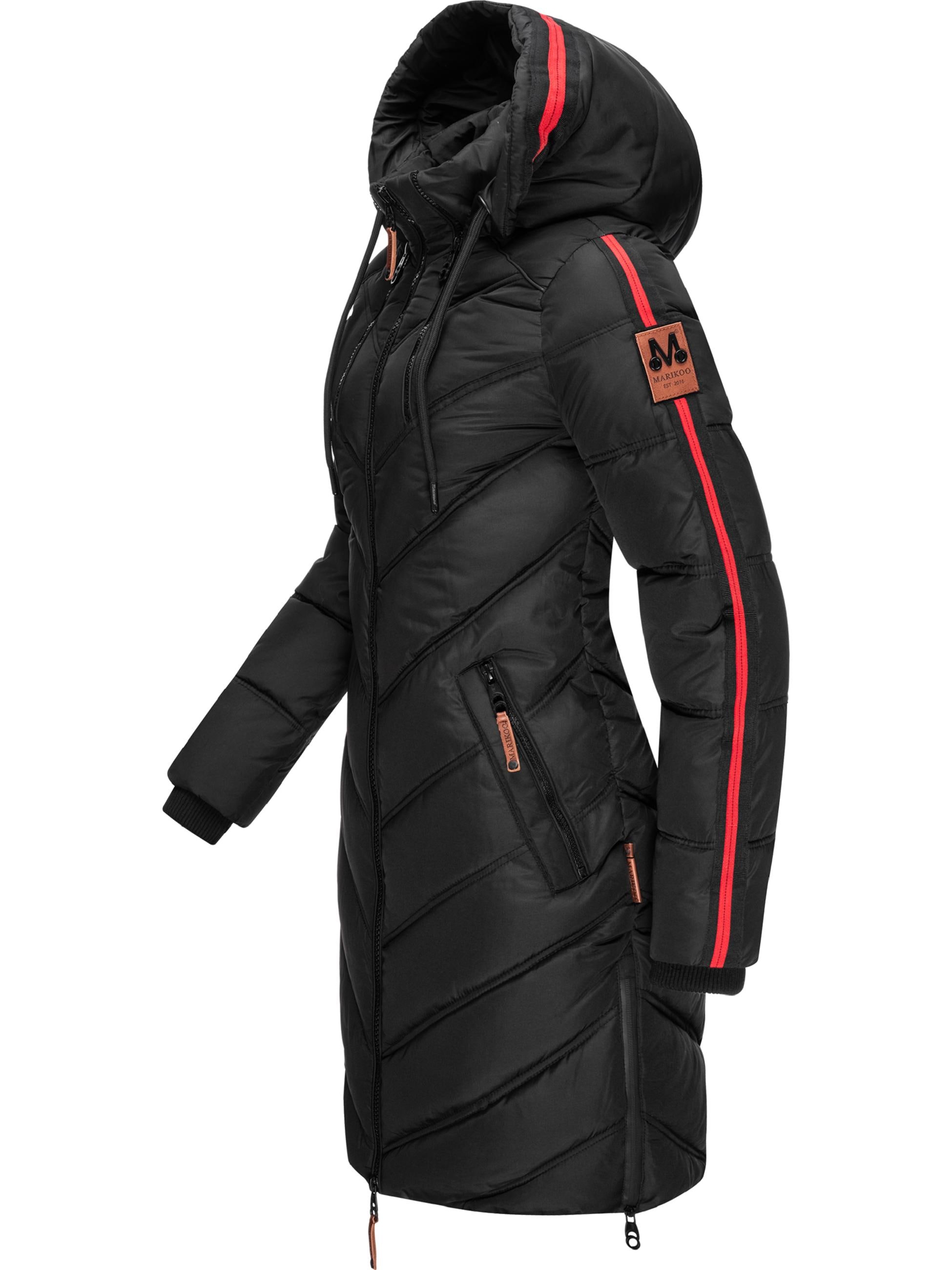 Marikoo Wintermantel »Wintermantel Armasa«, modischer Damen Winter Steppmantel mit Kapuze