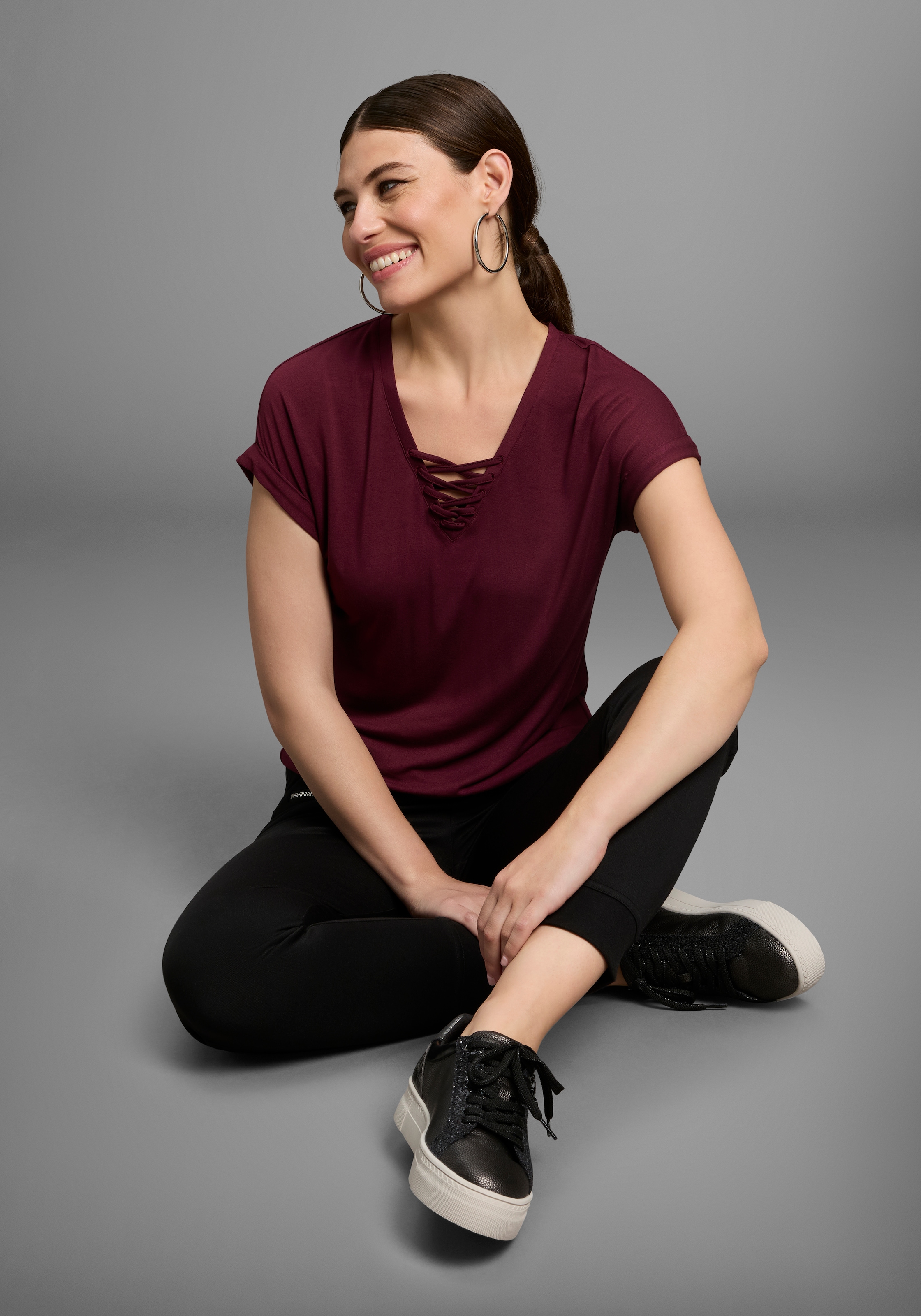 Bruno Banani Jerseyhose, Saum-Bündchen