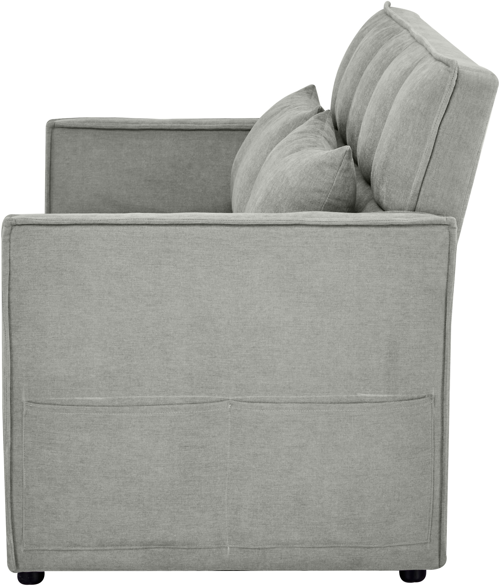 OTTO home Schlafsofa »STEFFO, 159 cm, 2-Sitzer, mit verstellbarer Rückenlehne« Klappmechanismus, Feinstruktur-Bezug, natürliche Farben