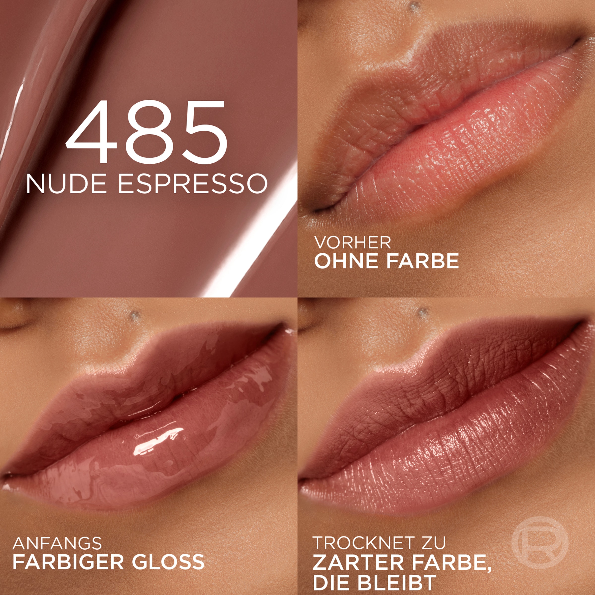 L'ORÉAL PARIS Lipgloss »L'Oréal Paris Hyaluron Tint Lip Stain Serum« mit flüssiger Textur, feuchtigkeitsspendende Formel