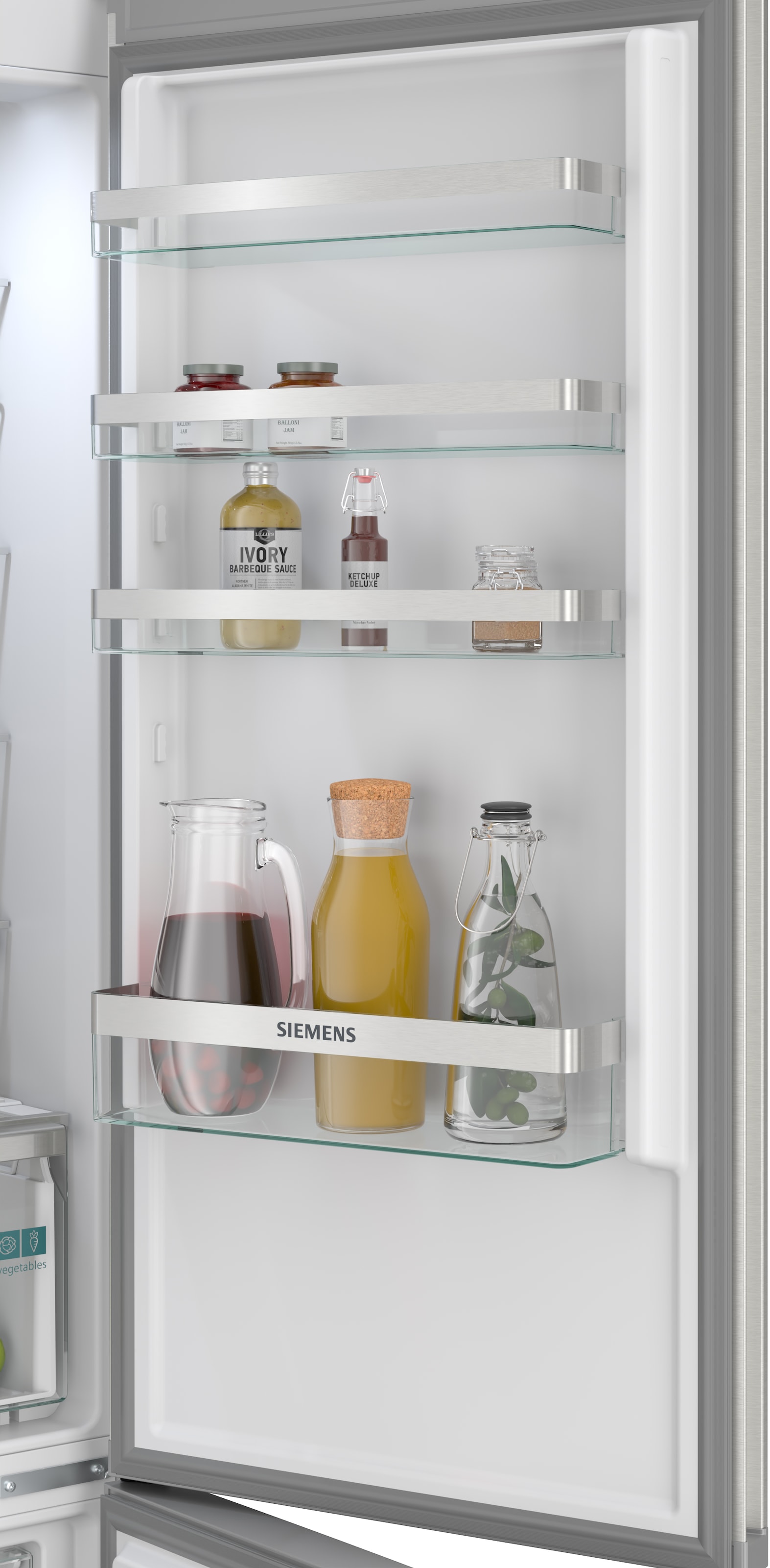 SIEMENS Kühl-/Gefrierkombination iQ300 »KG39NVICG« 203 cm hoch 60 cm breit hyperFresh System für frisches Obst und Gemüse sowie Total noFrost