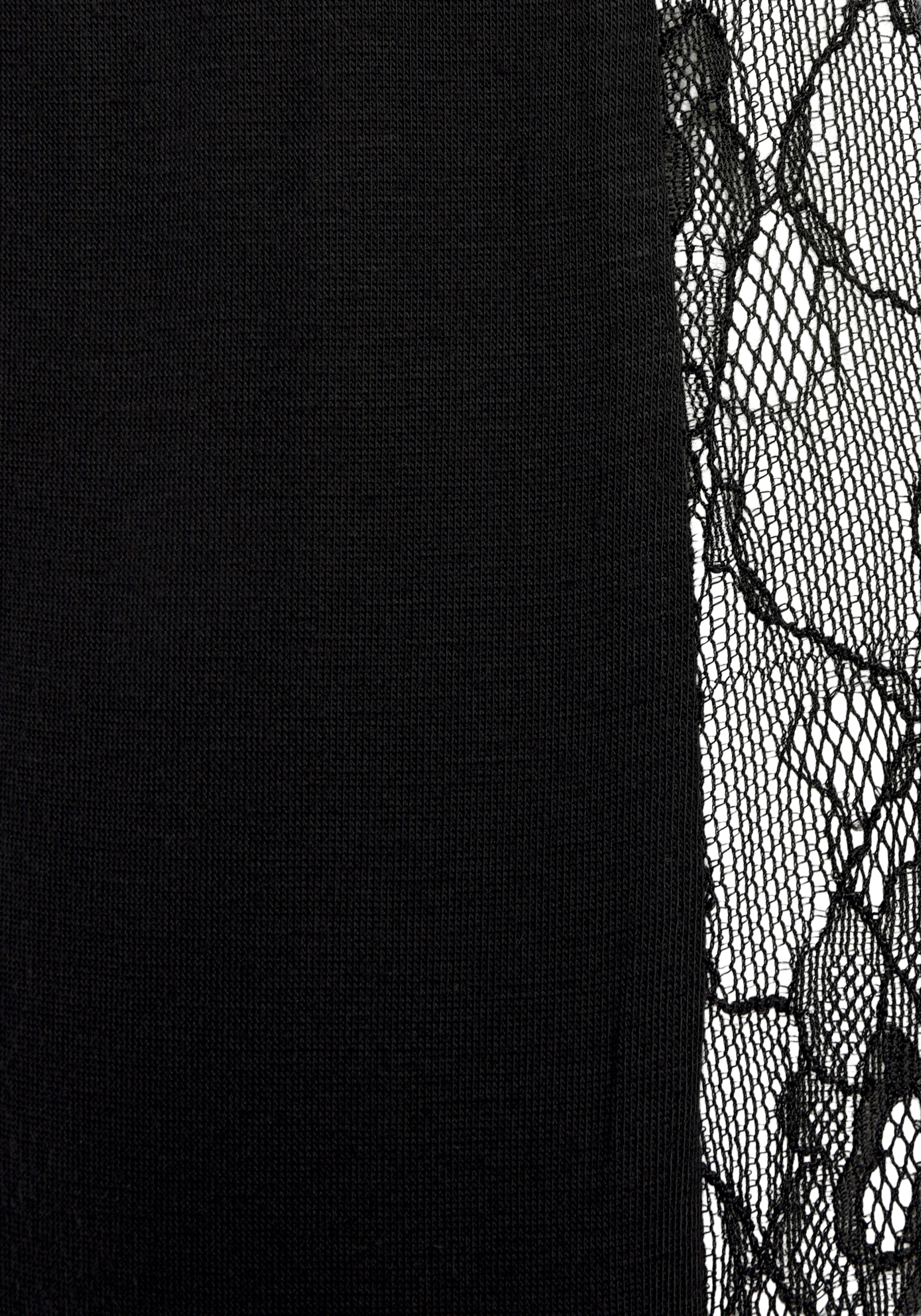 Vivance Dreams Pyjama Set, 2-teilig, 2 tlg. transparente elastische Spitze