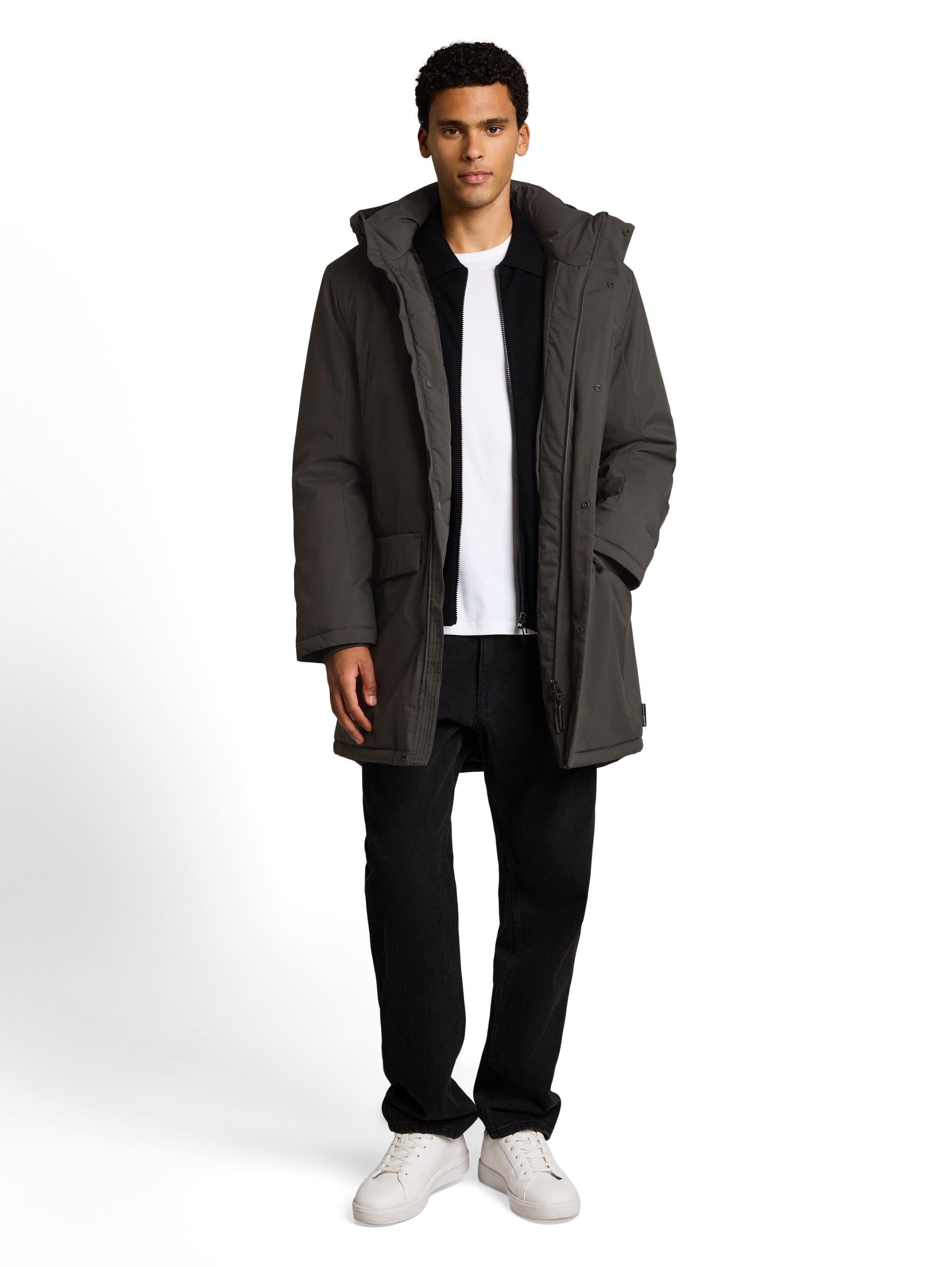 TOM TAILOR Denim Parka mit Kapuze mit Kapuze und Reißverschluss